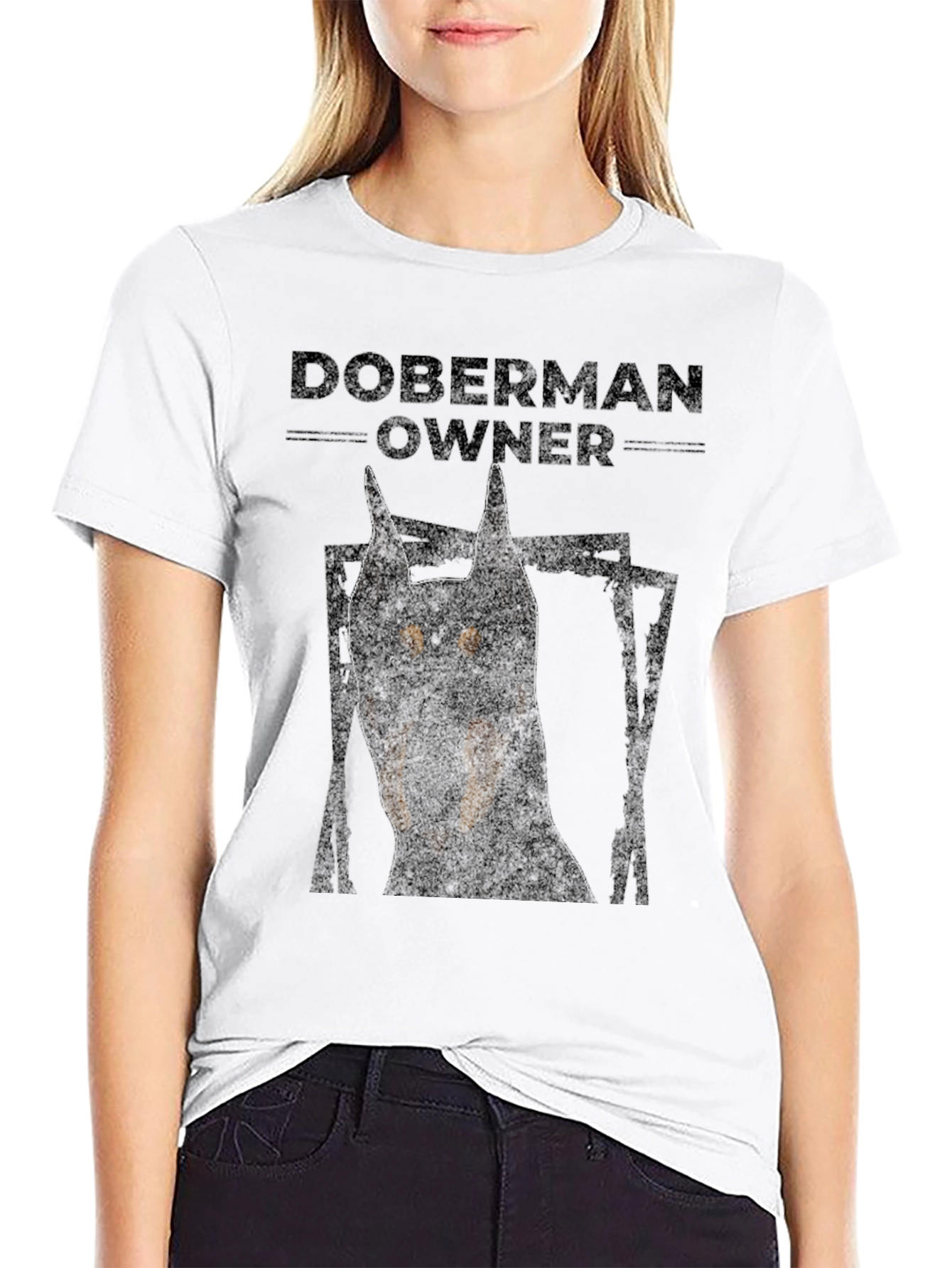 Doberman Owner Graphic T-Shirt - Black