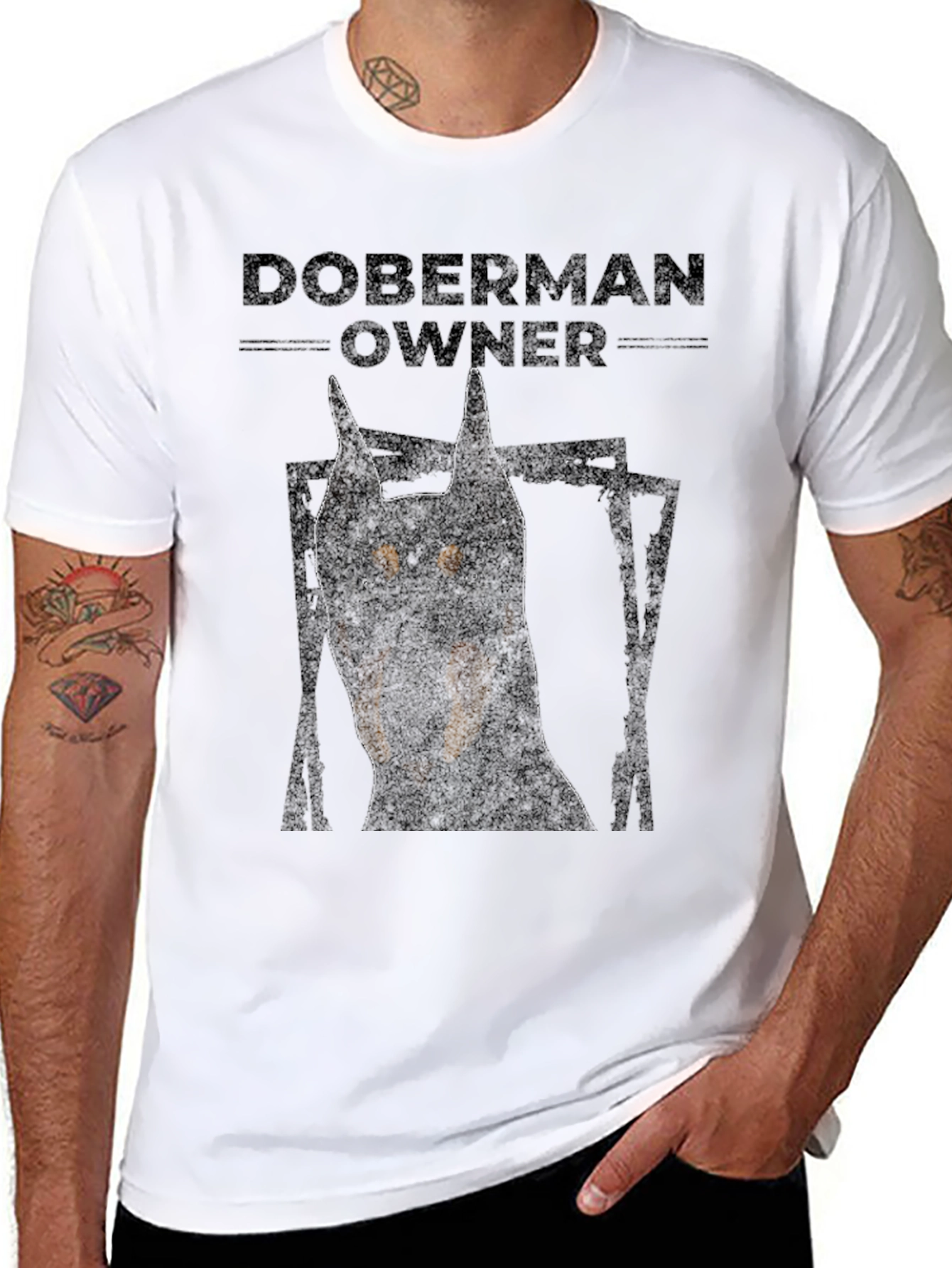 Doberman Owner Graphic T-Shirt - Black