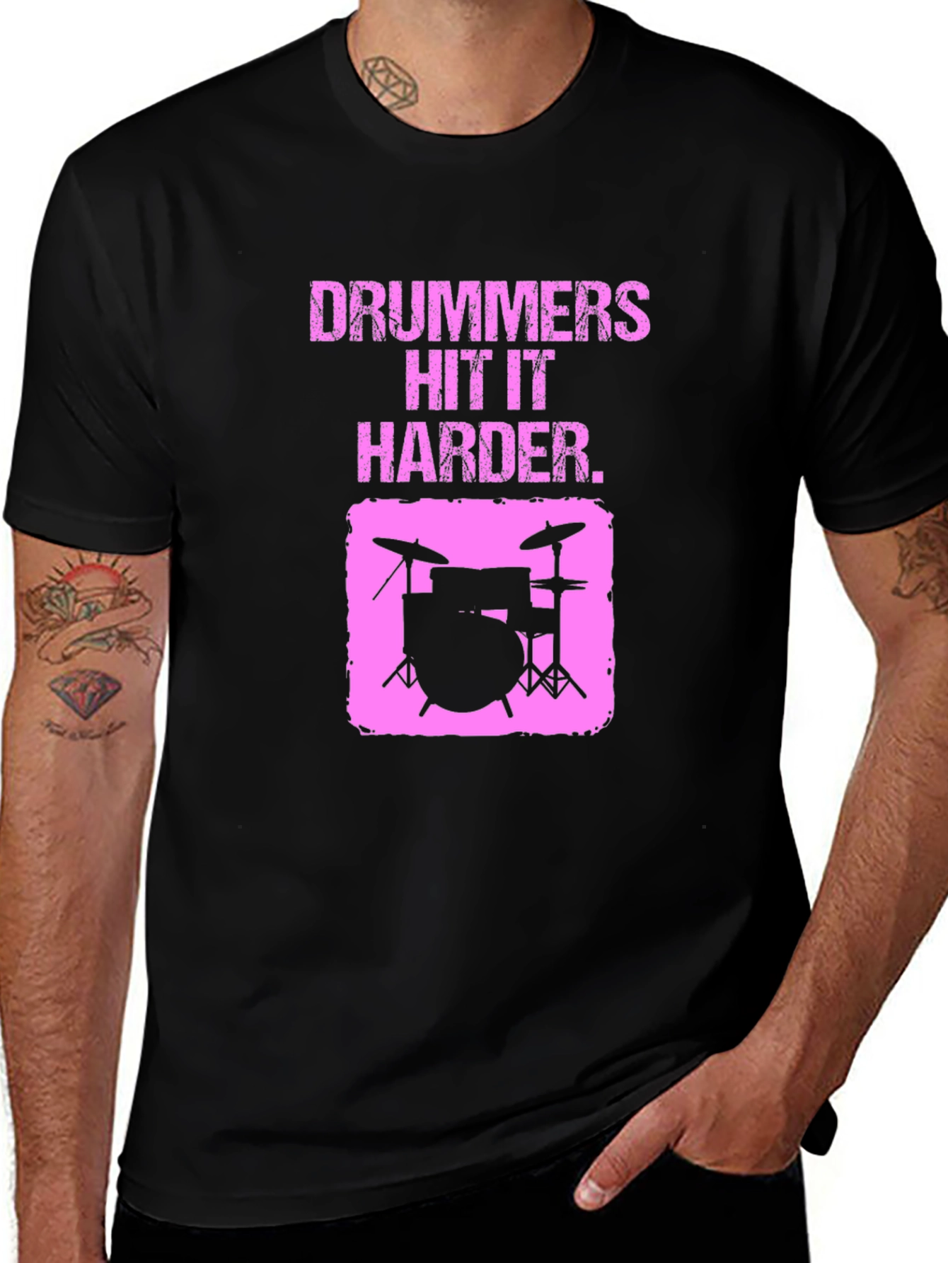 Drummers Hit it Harder Graphic T-Shirt