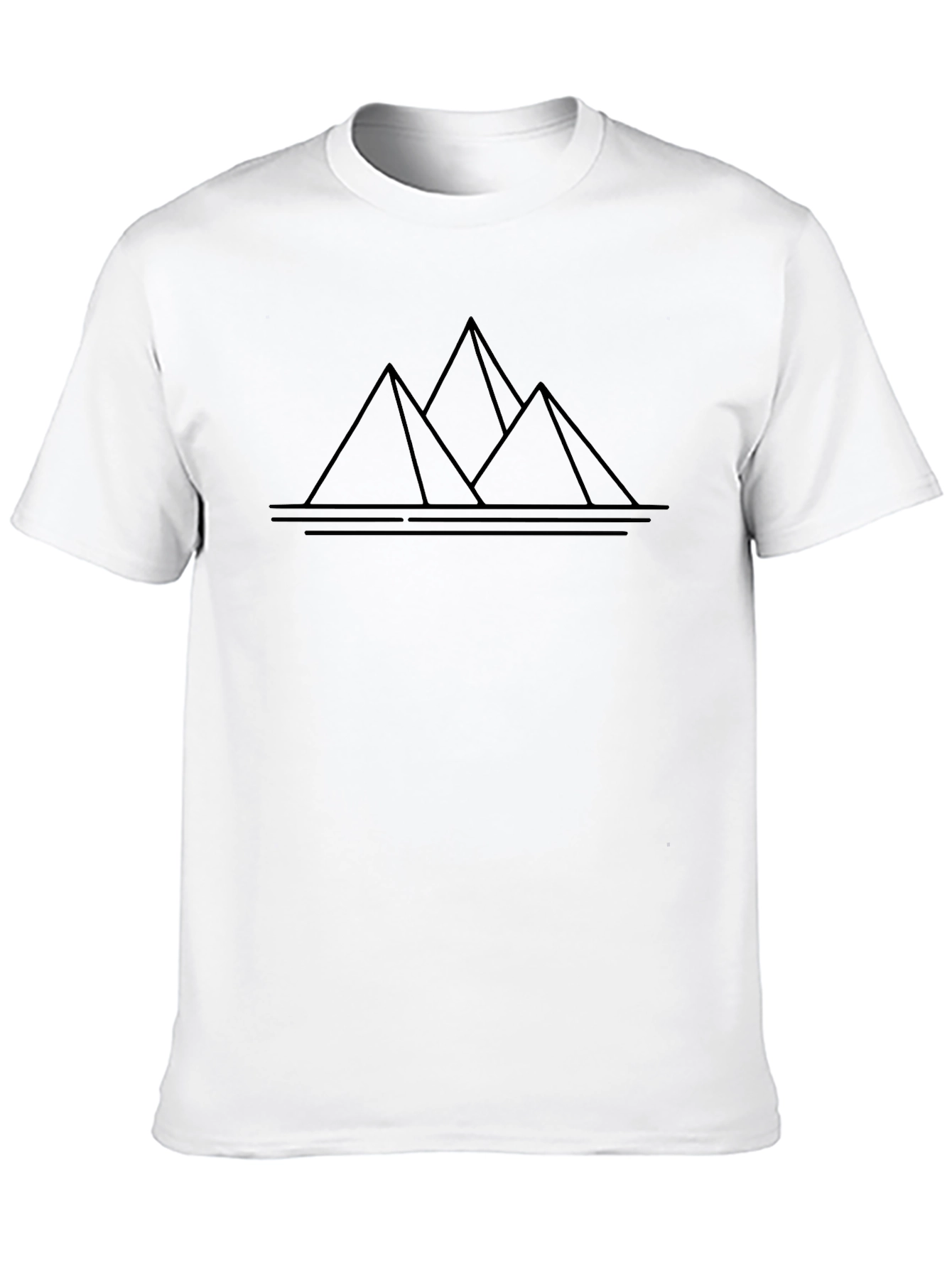 Minimalist Pyramid T-Shirt - Modern Desert Style