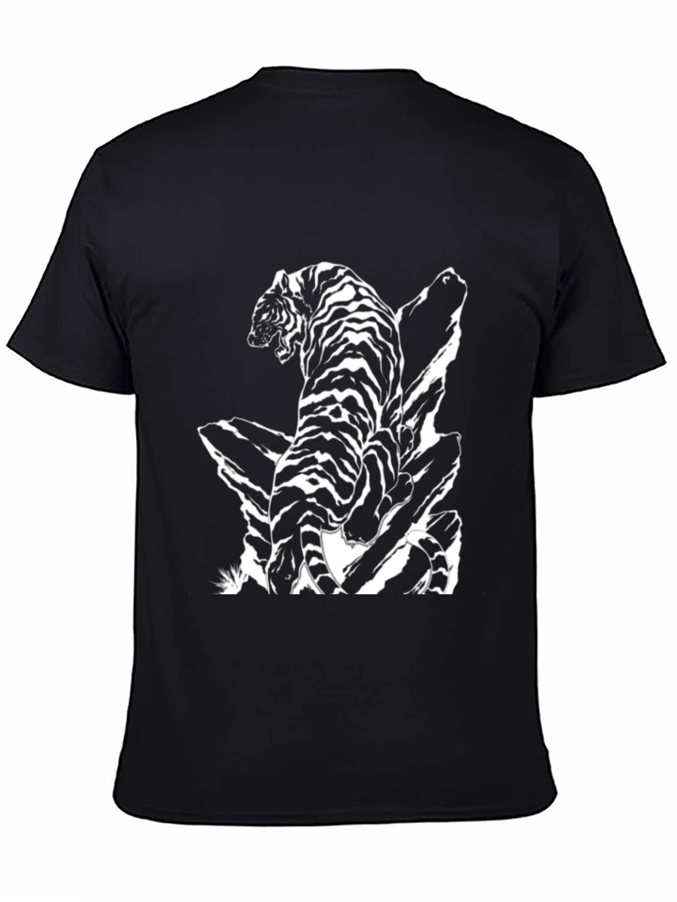 Striking Tiger Graphic Tee - Black