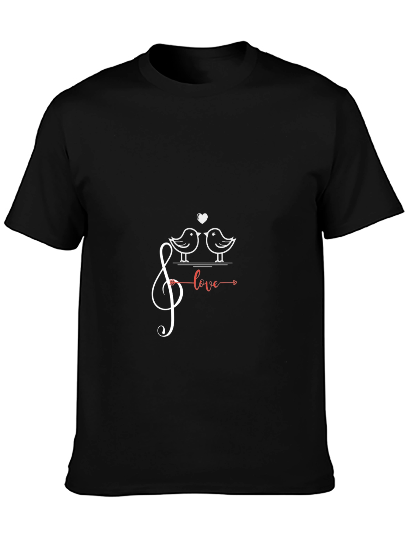 Love Birds Music Tee - Stylish Graphic T-Shirt