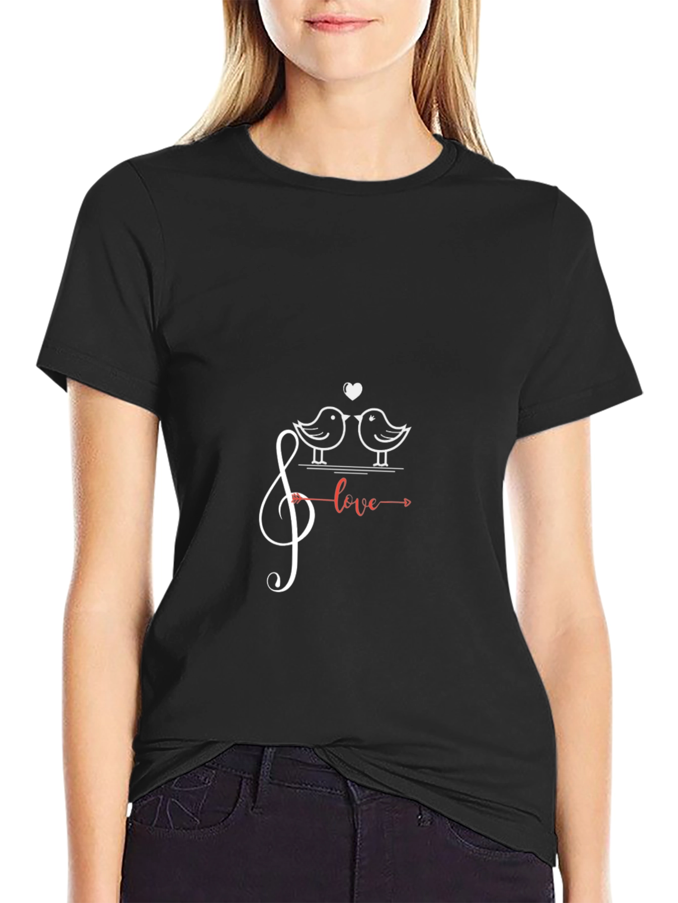 Love Birds Music Tee - Stylish Graphic T-Shirt