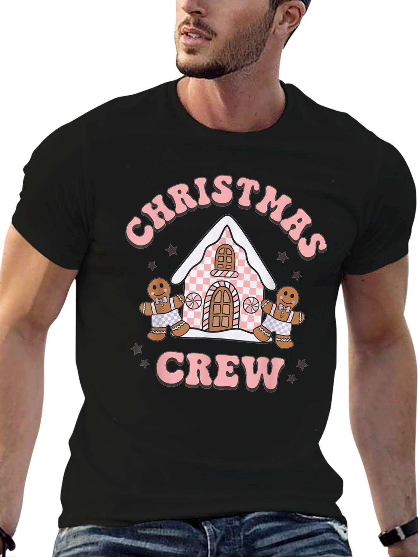 Christmas Crew Gingerbread Holiday T-Shirt