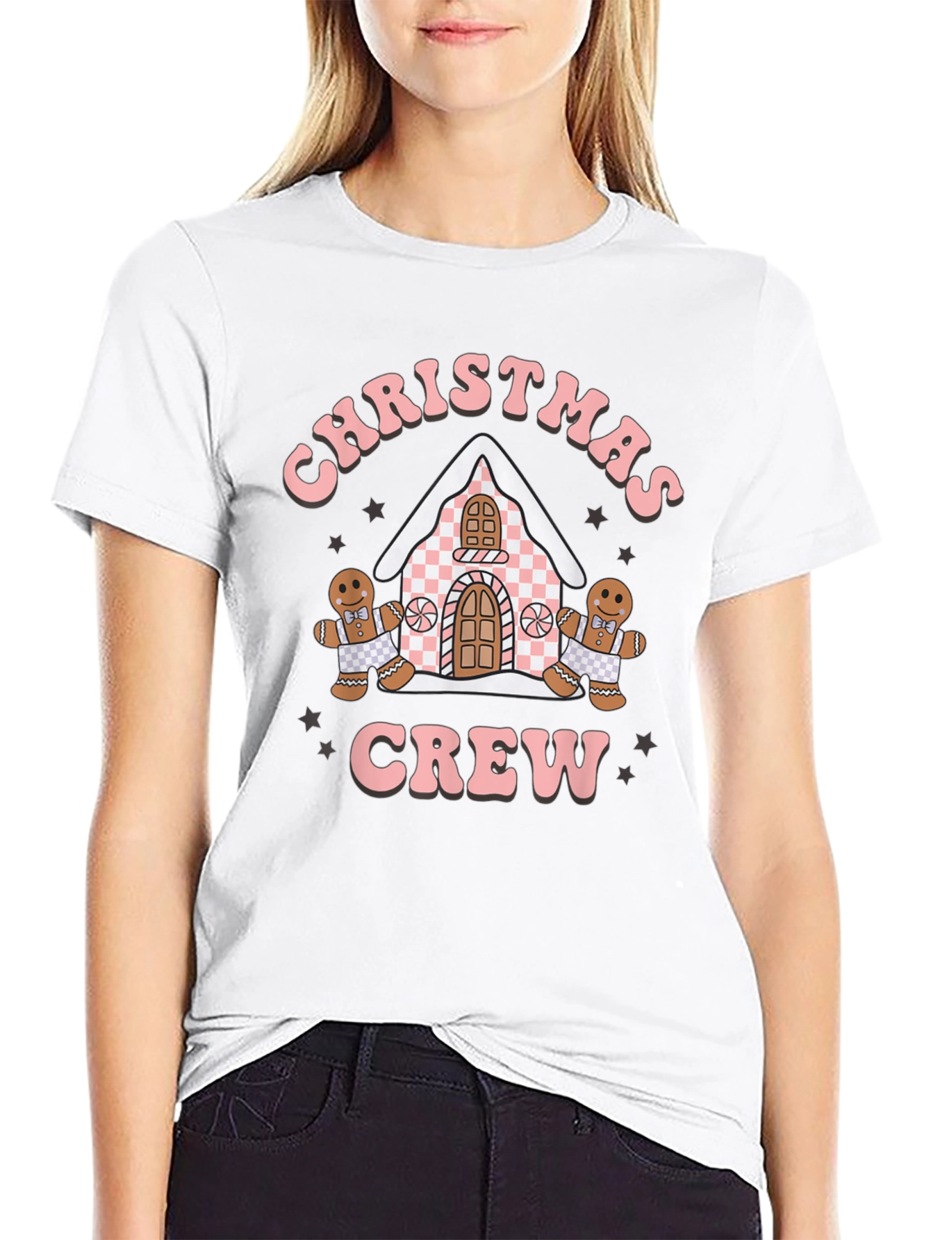 Christmas Crew Gingerbread Holiday T-Shirt