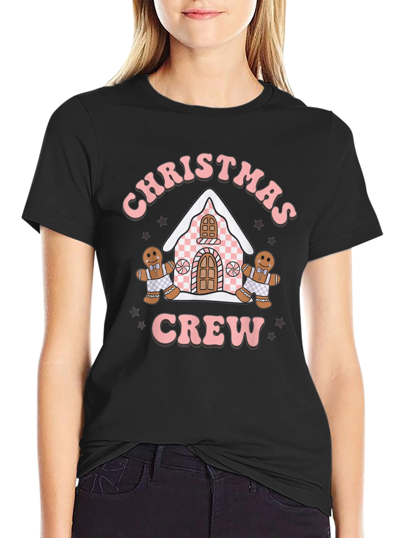 Christmas Crew Gingerbread Holiday T-Shirt