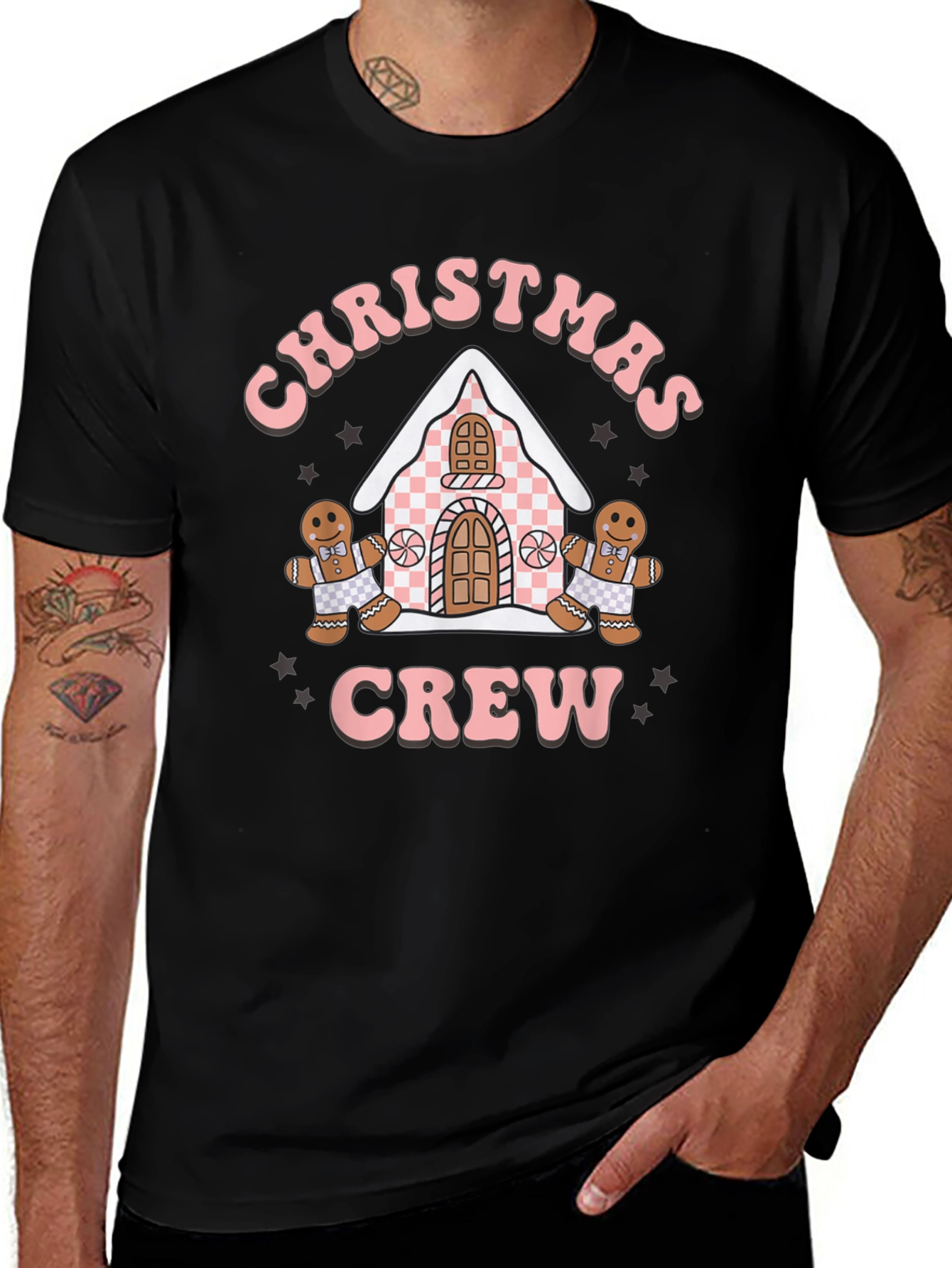 Christmas Crew Gingerbread Holiday T-Shirt