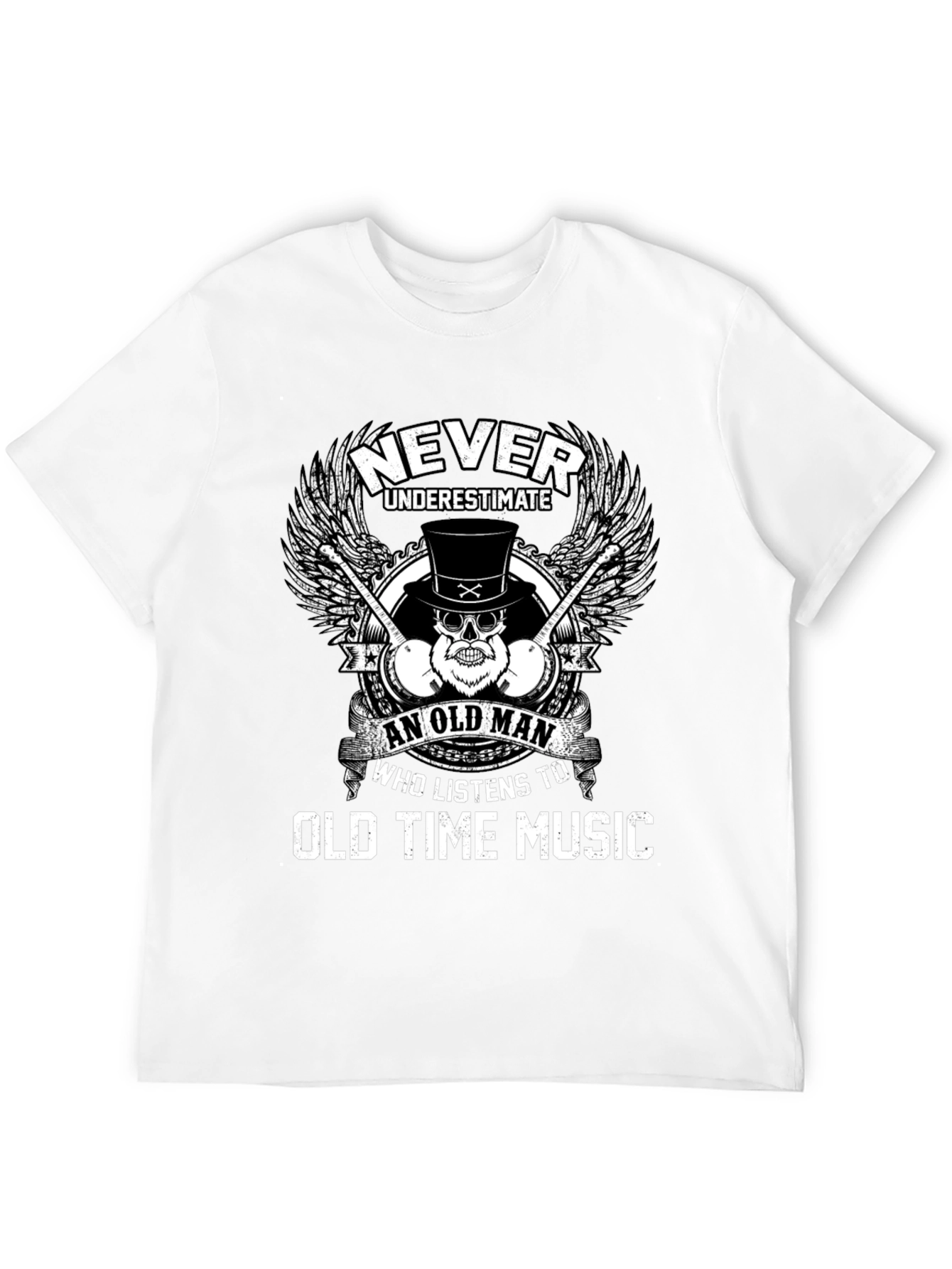 Never Underestimate Old Time Music Lover Tee