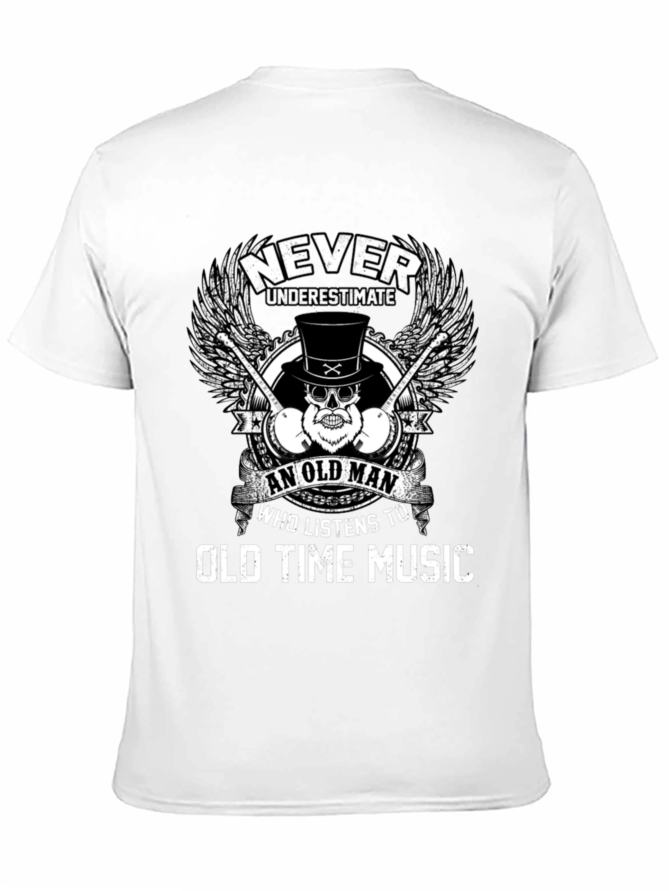 Never Underestimate Old Time Music Lover Tee
