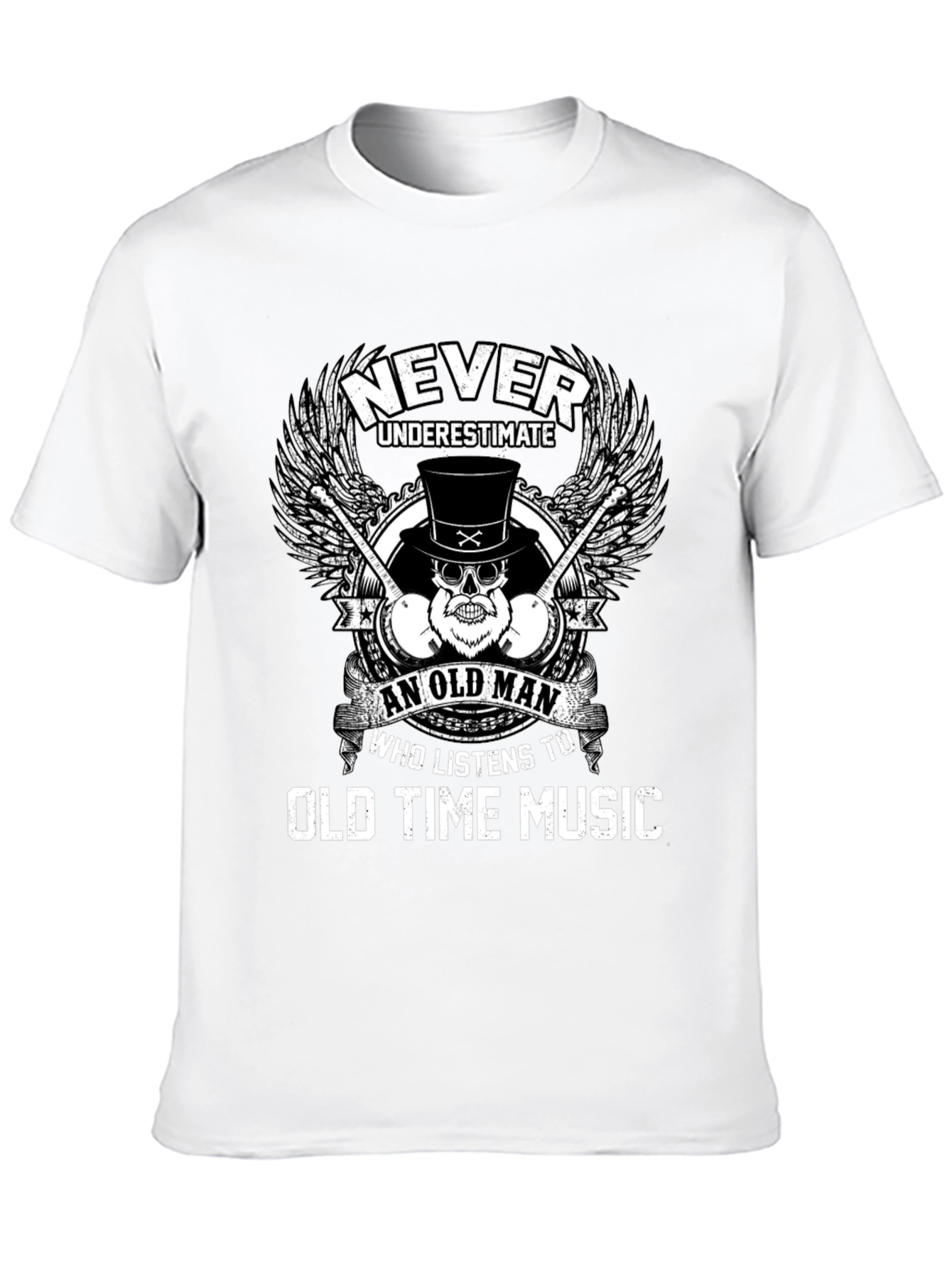 Never Underestimate Old Time Music Lover Tee