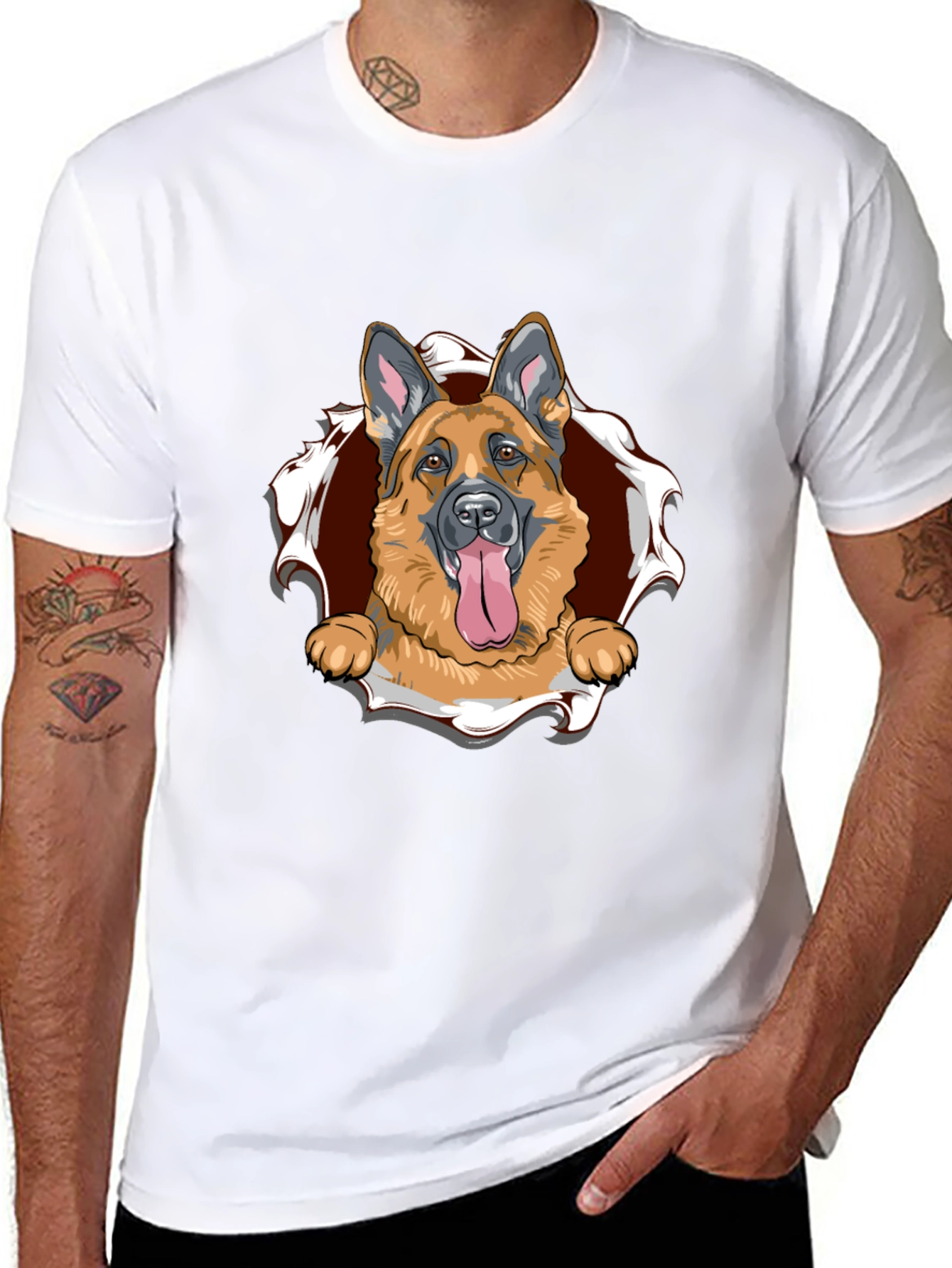 German Shepherd Dog Graphic T-Shirt