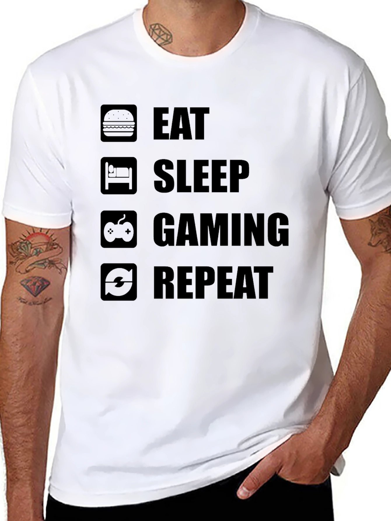 Eat Sleep Gaming Repeat T-Shirt