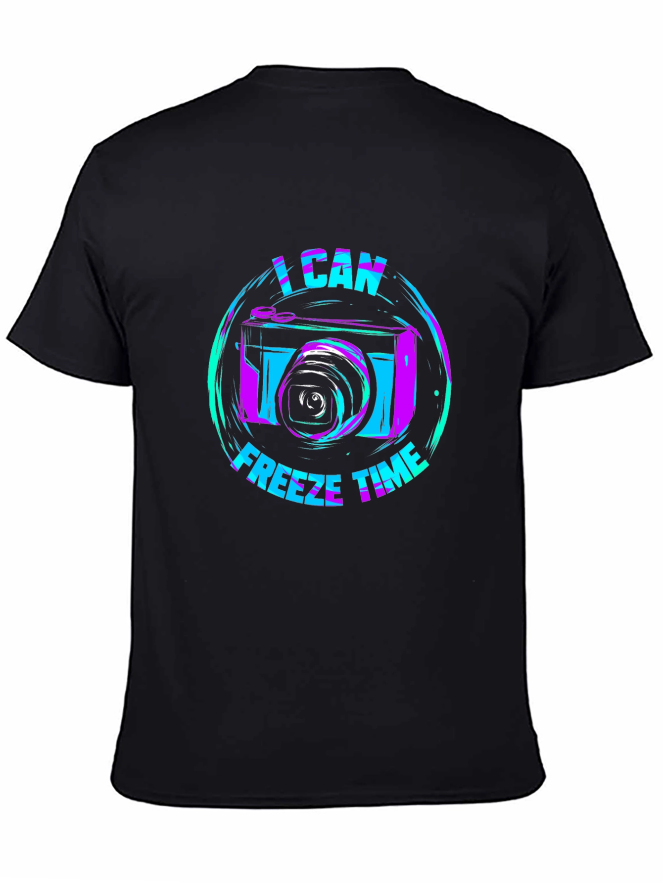 I Can Freeze Time Camera Graphic Tee - Black