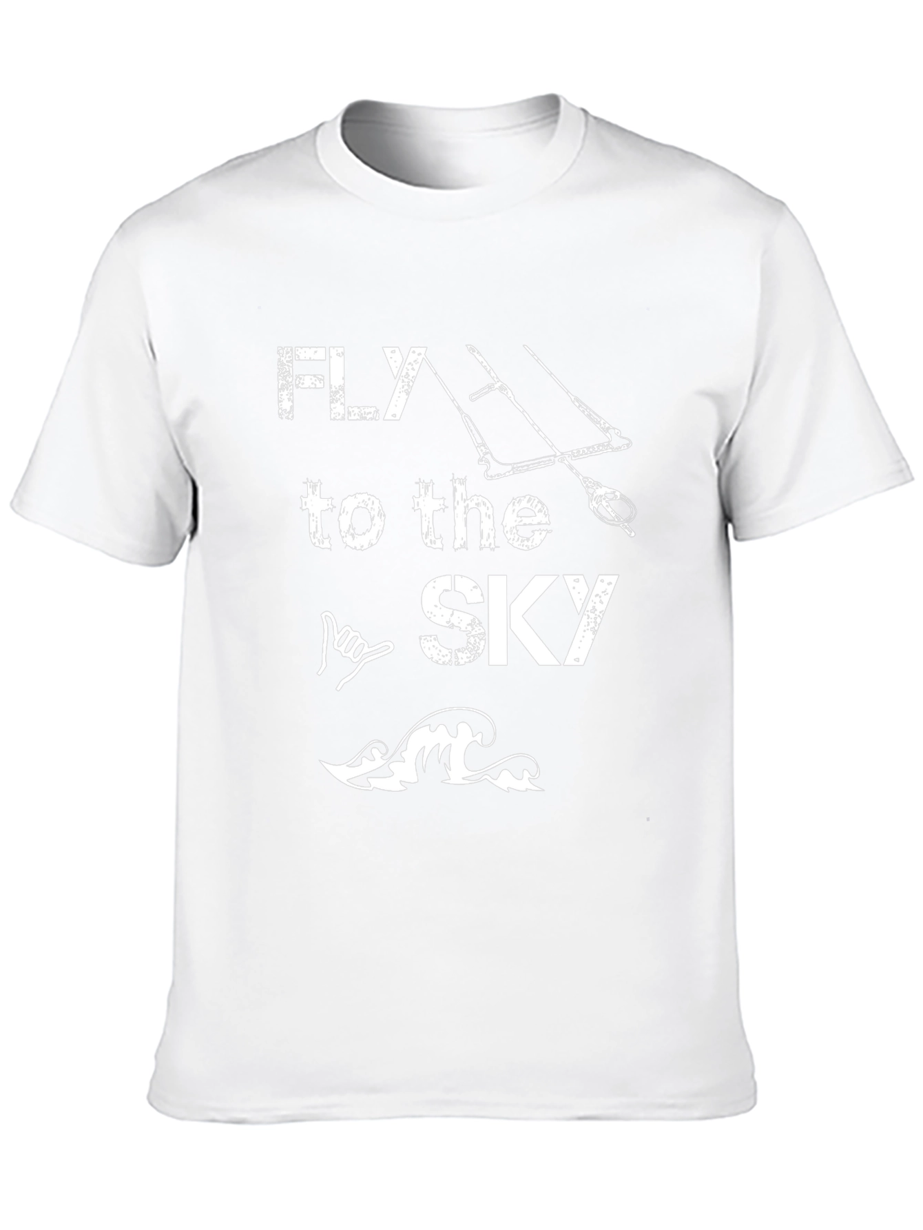 Fly to the Sky Graphic T-Shirt - Kiteboarding Design