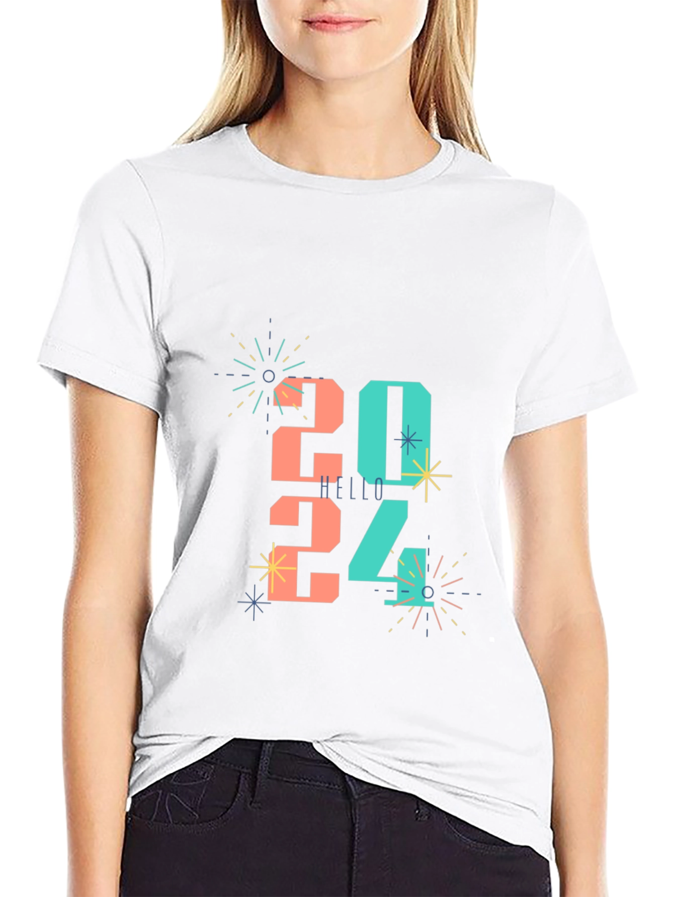 Festive 2024 New Year Celebration Graphic Tee