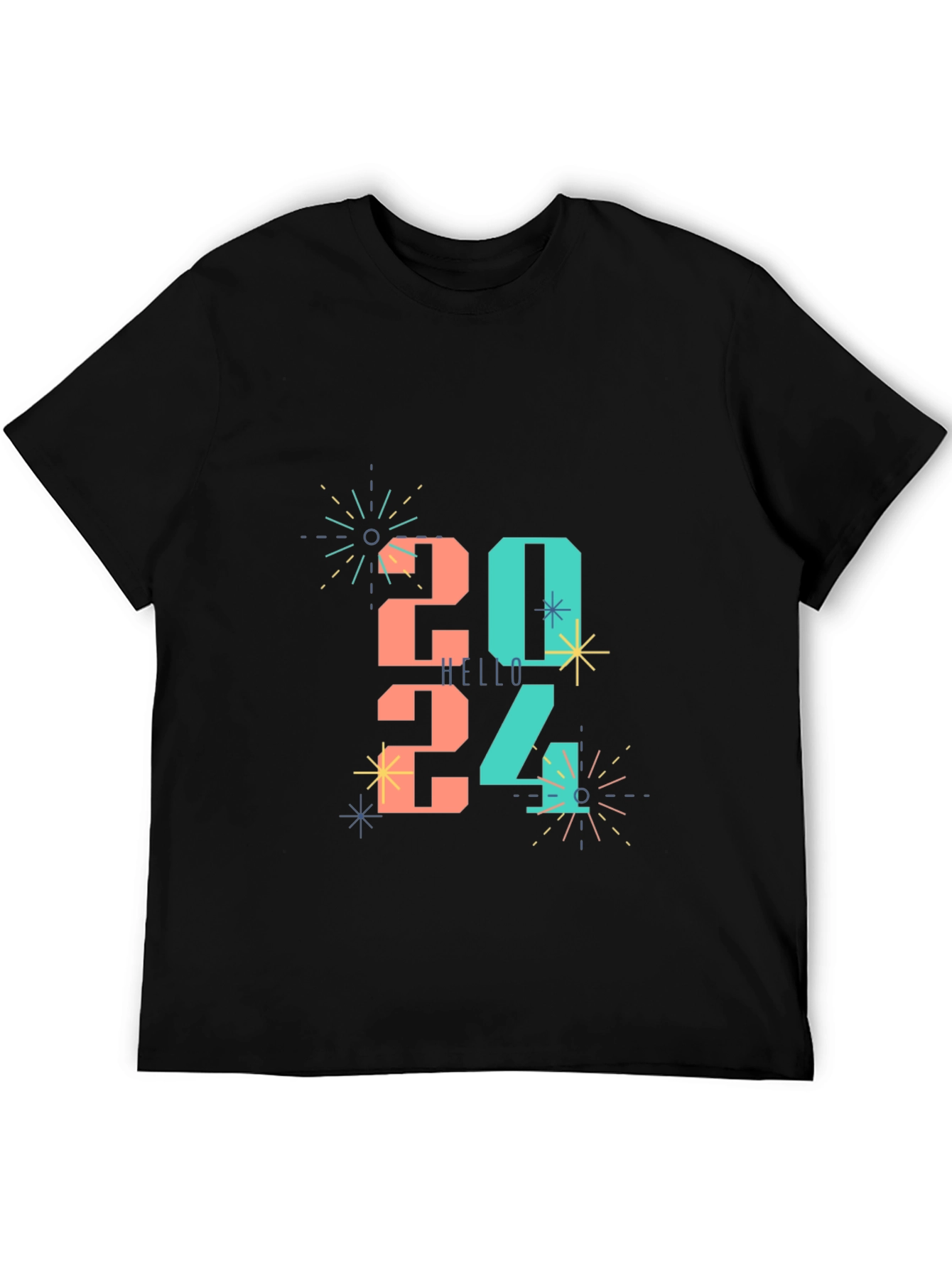 Festive 2024 New Year Celebration Graphic Tee