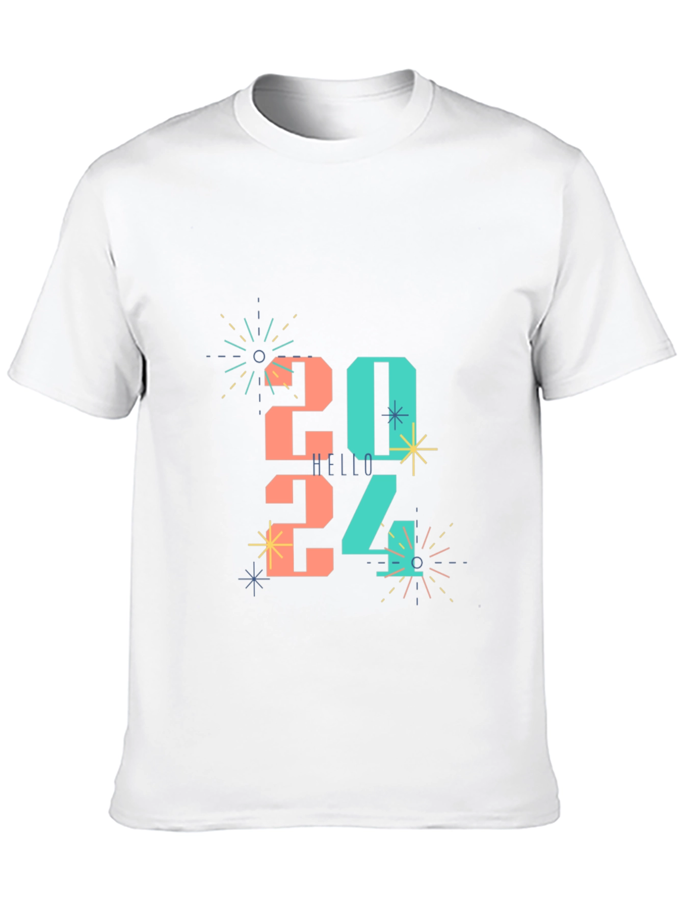 Festive 2024 New Year Celebration Graphic Tee