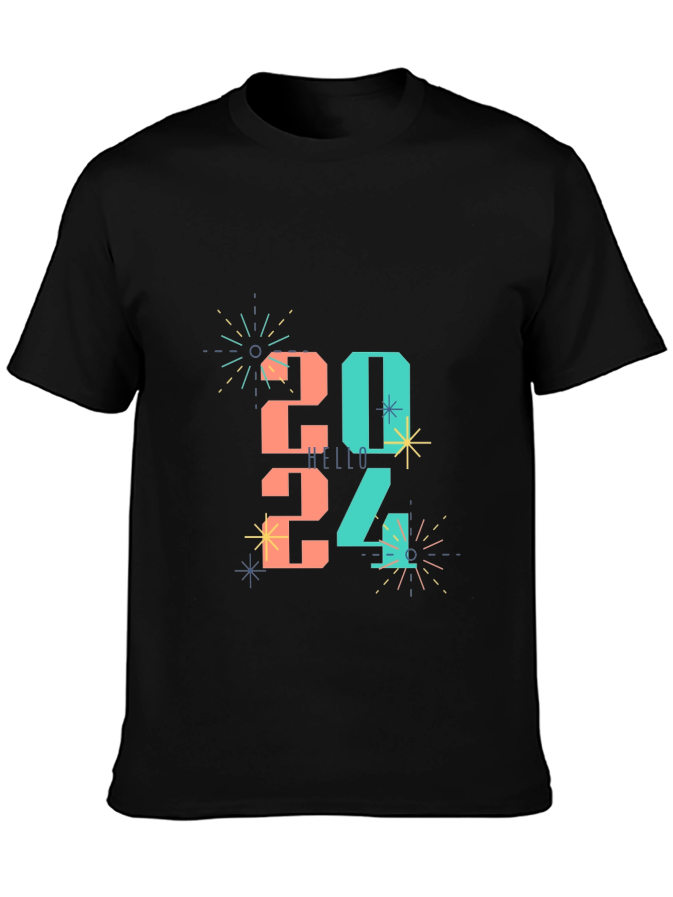 Festive 2024 New Year Celebration Graphic Tee