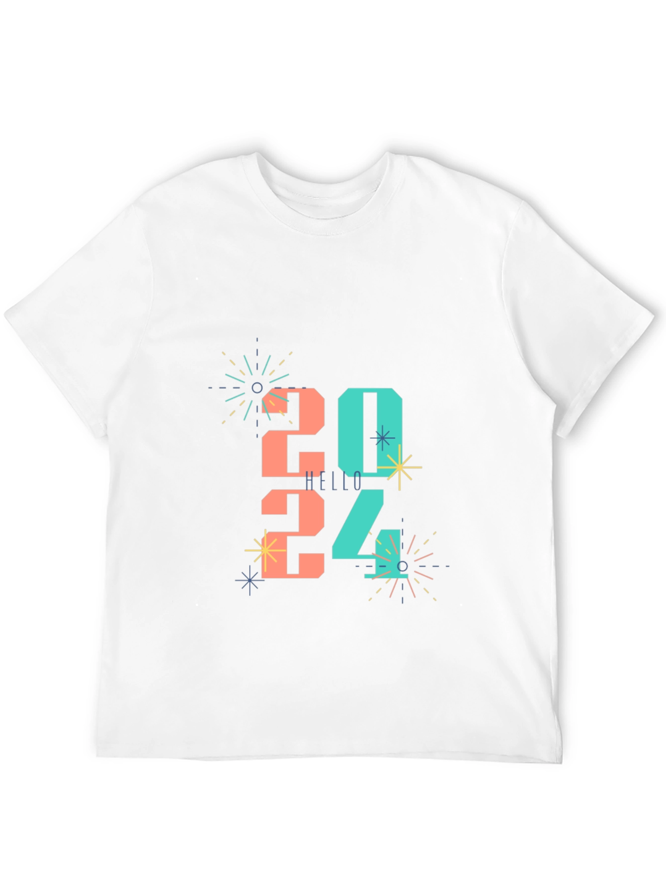 Festive 2024 New Year Celebration Graphic Tee
