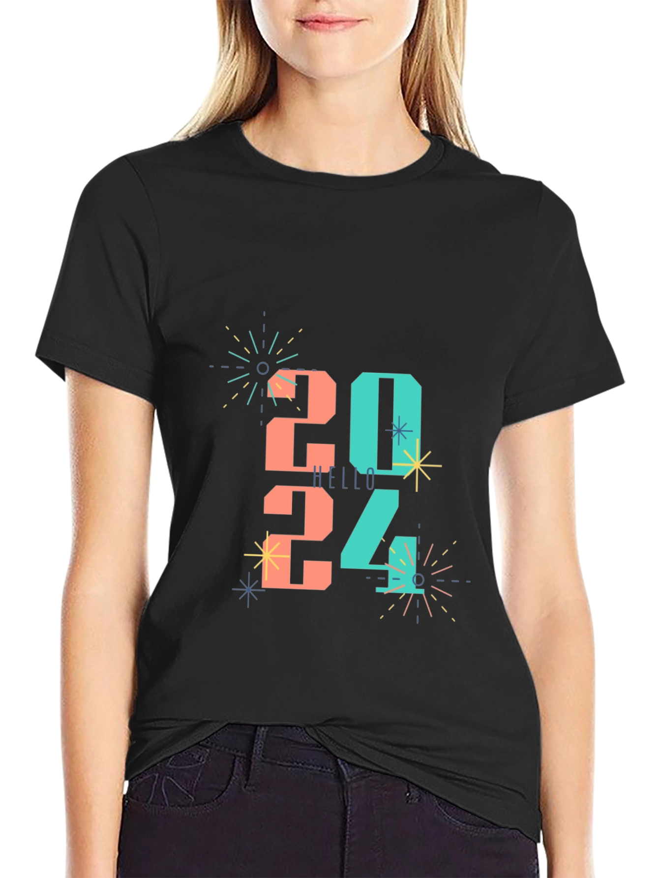 Festive 2024 New Year Celebration Graphic Tee