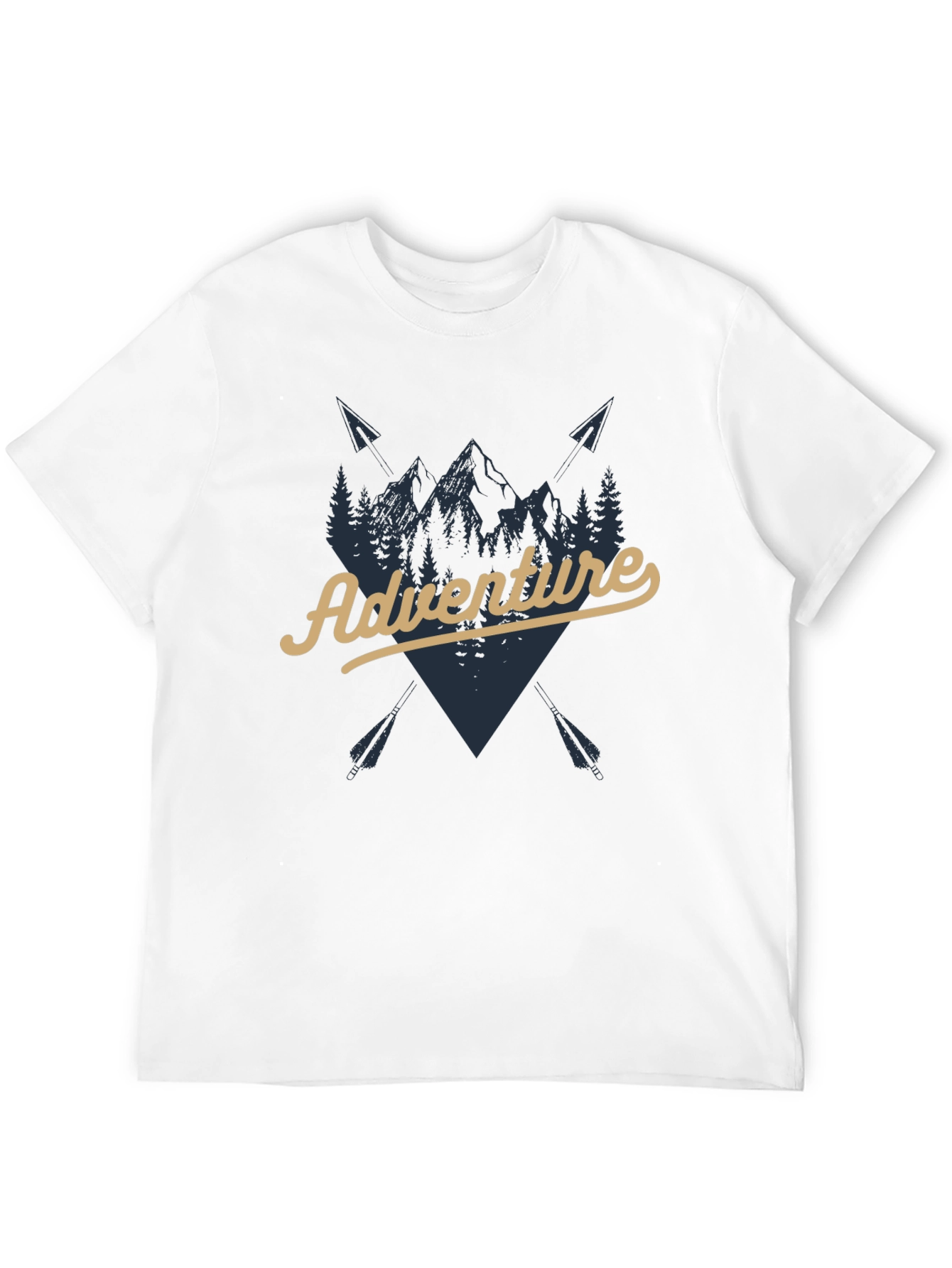 Adventure Awaits Graphic T-Shirt - Black