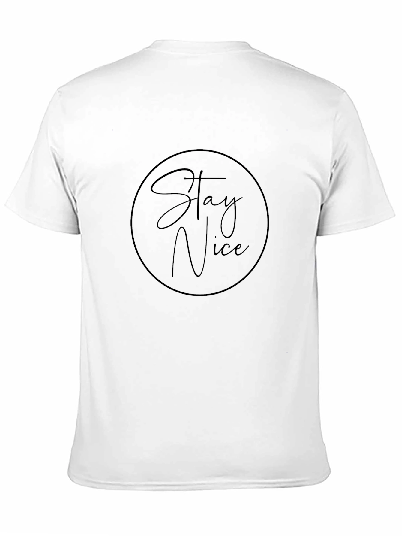 Stay Nice Black Graphic Tee - Casual Style