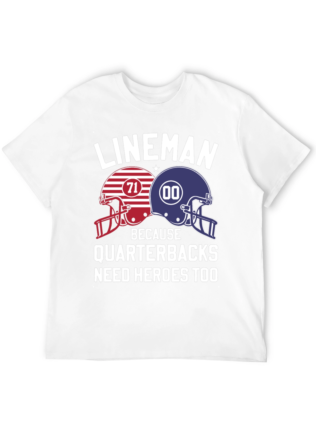 Lineman Quarterback Hero T-Shirt