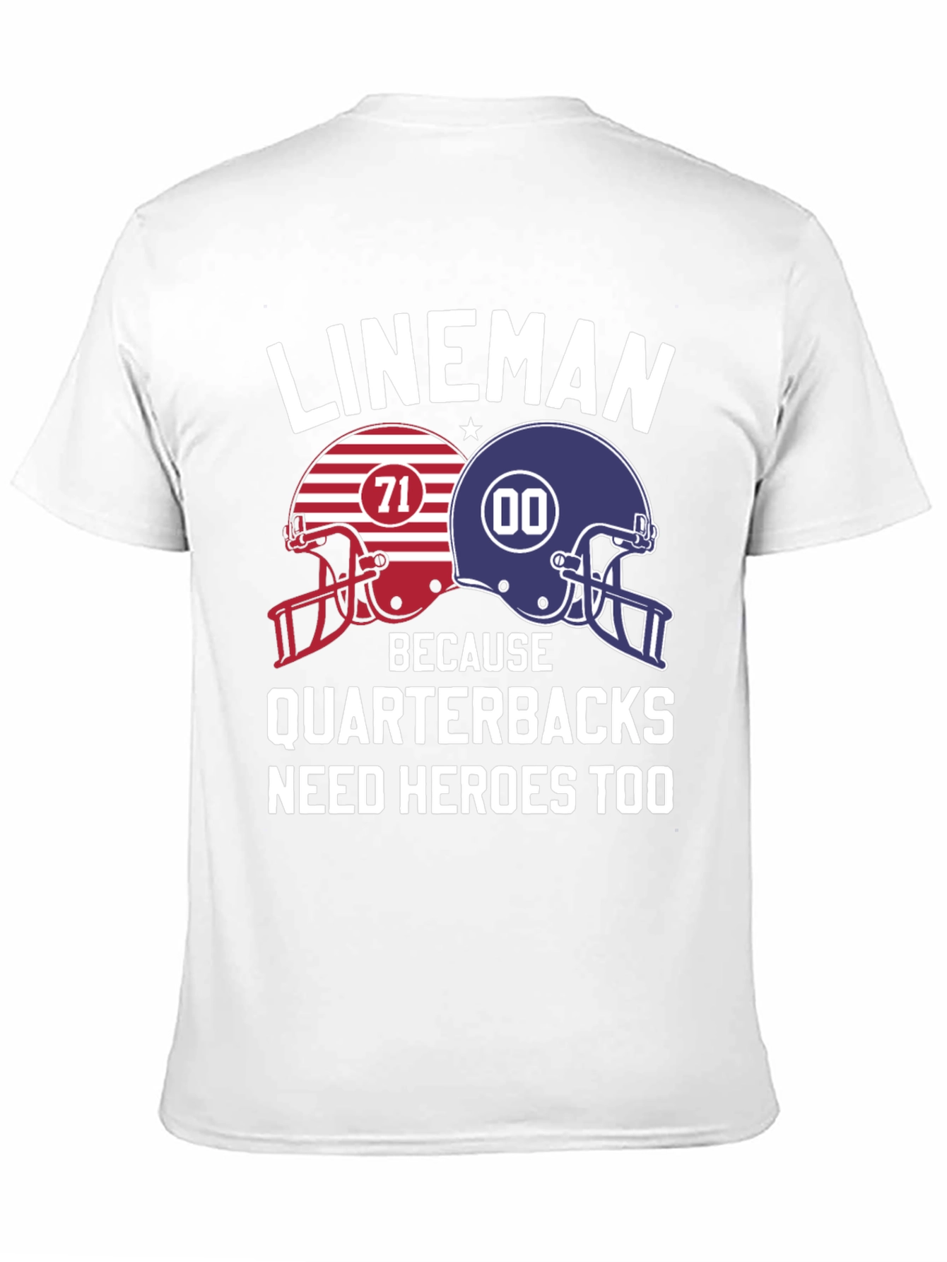Lineman Quarterback Hero T-Shirt