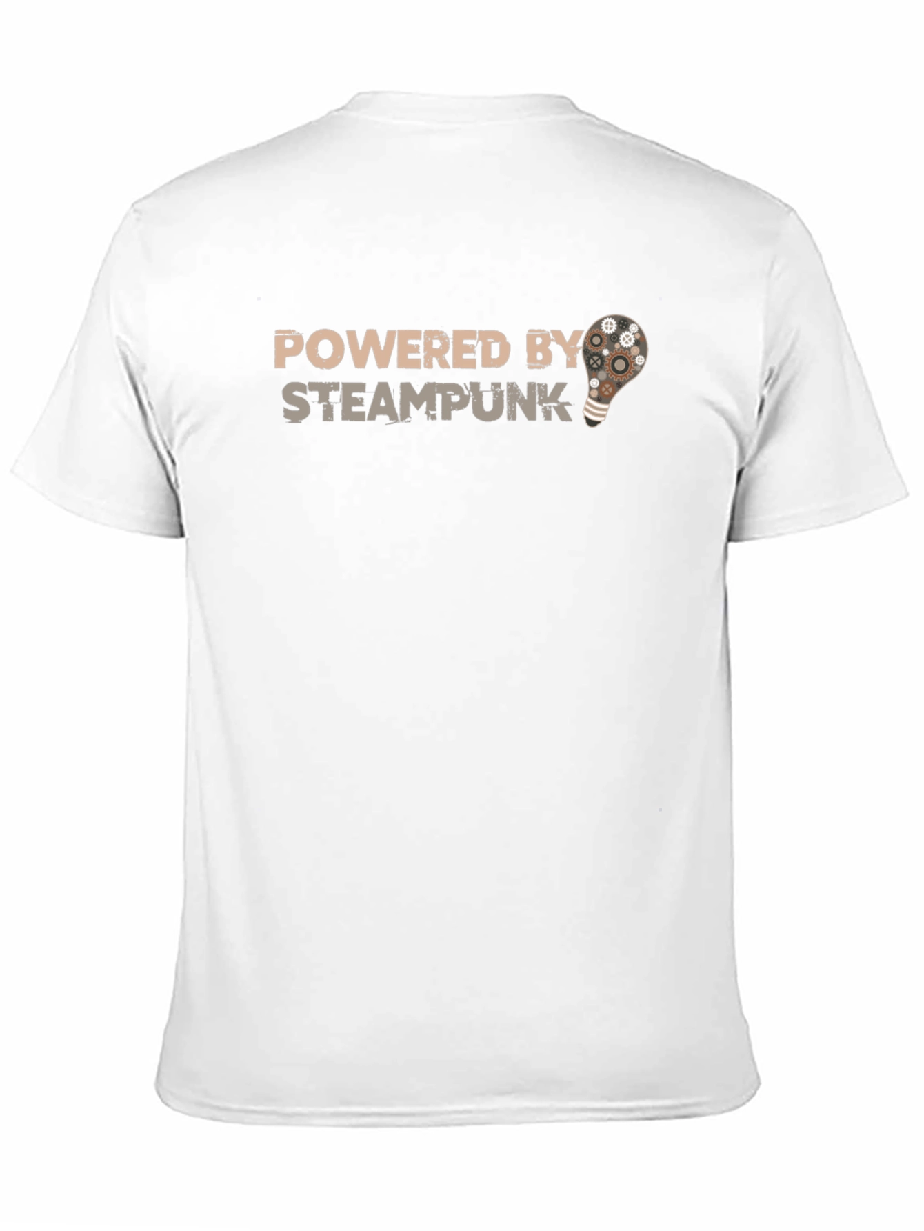 Steampunk Powered T-Shirt - Gear Bulb Design