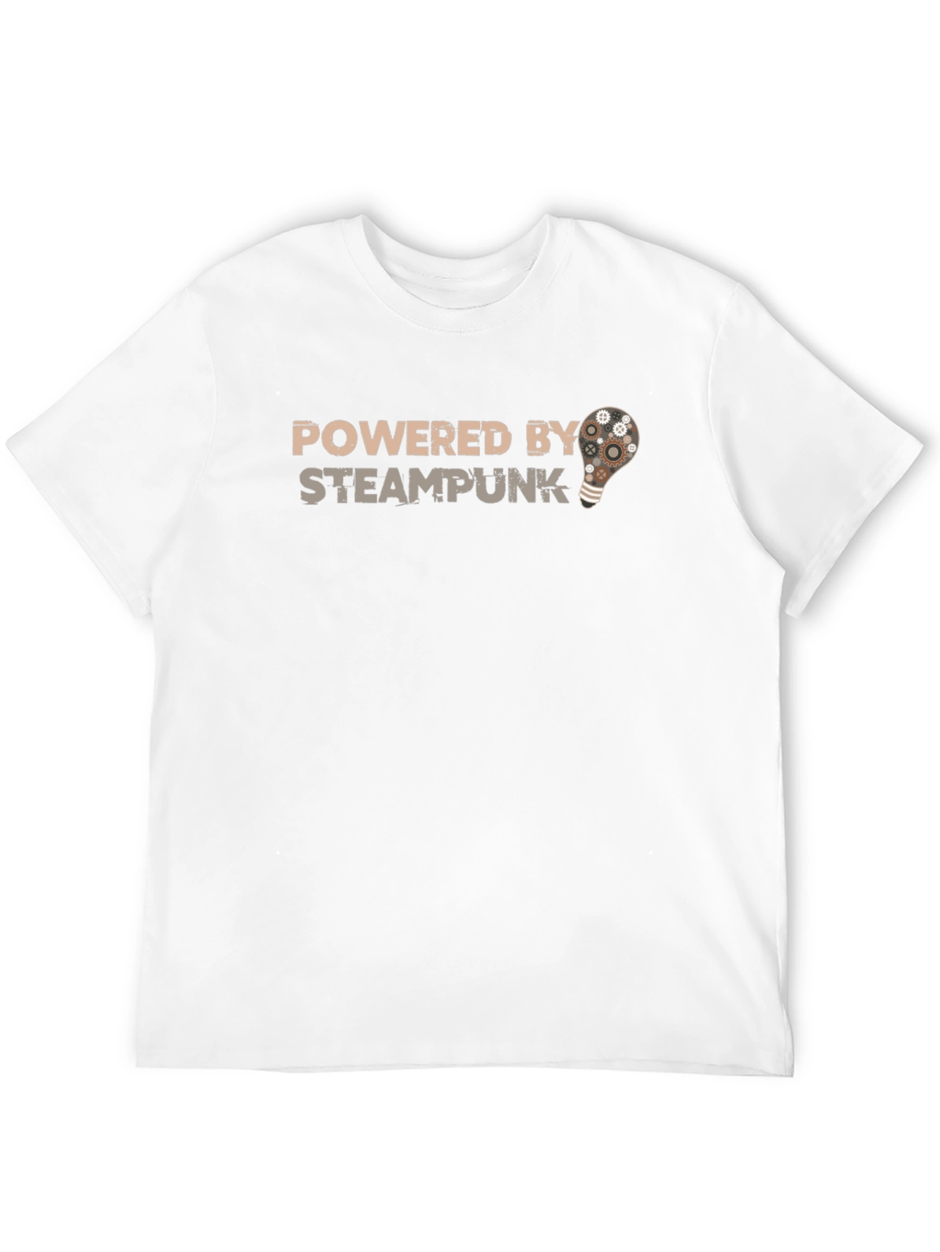 Steampunk Powered T-Shirt - Gear Bulb Design