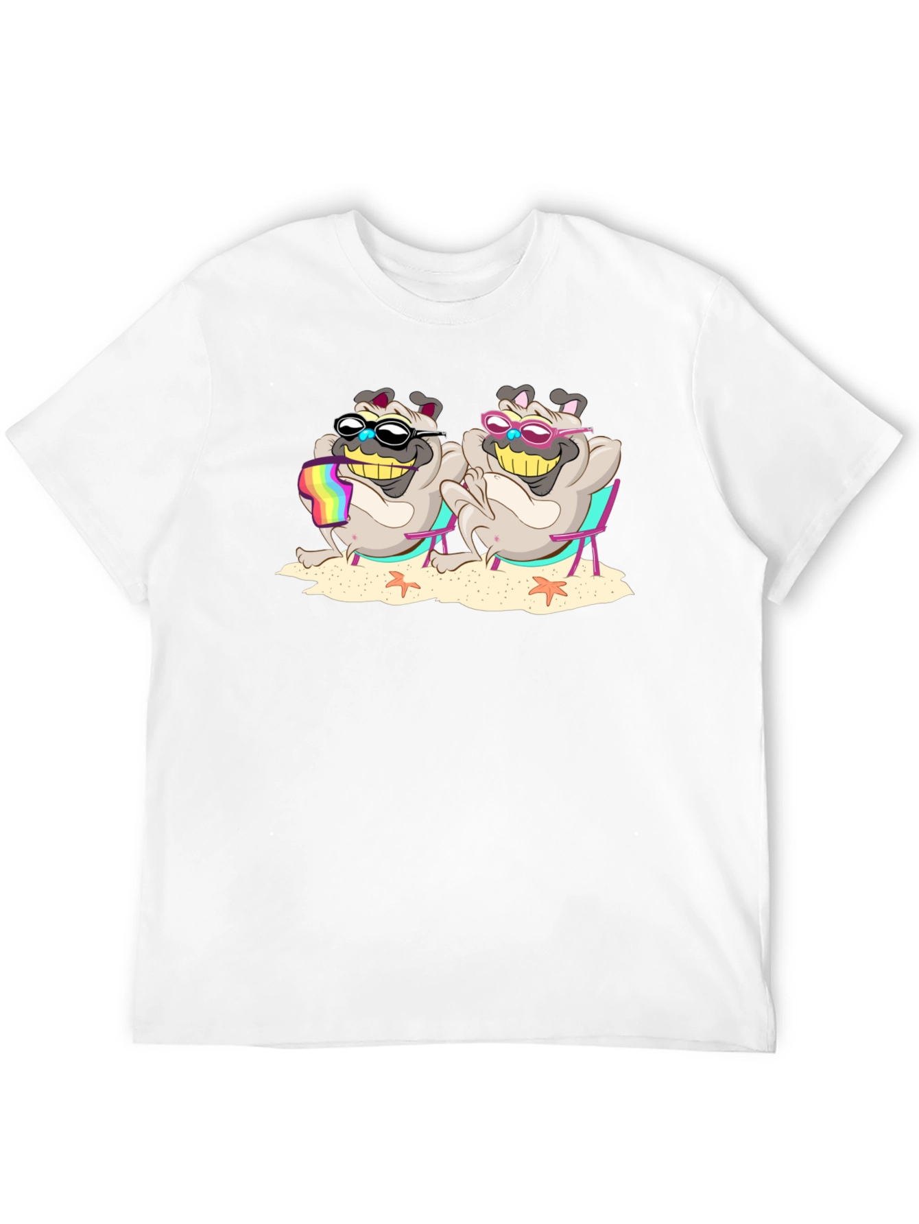 Pug Life Black T-Shirt- Sun Sand & Style!