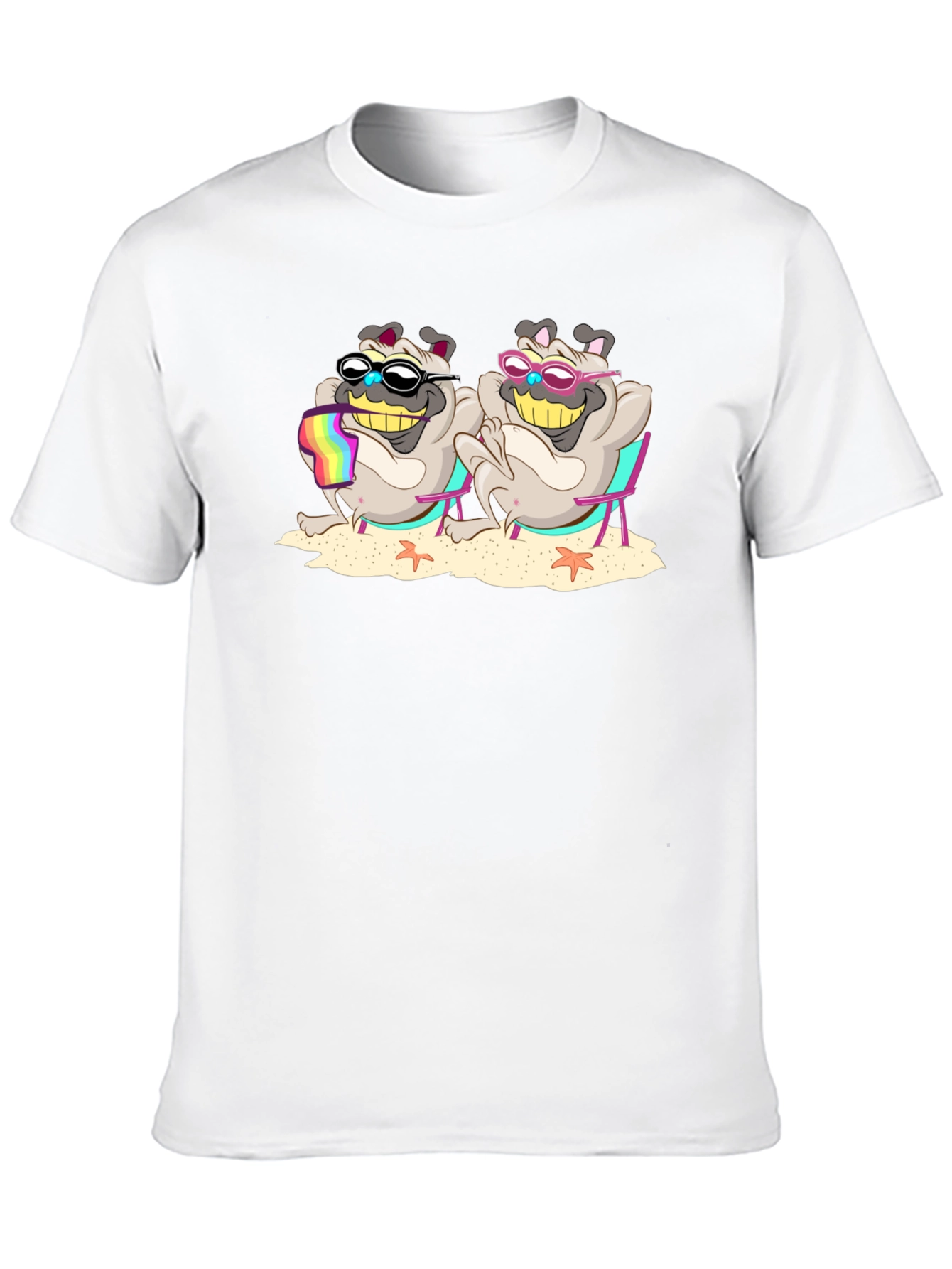 Pug Life Black T-Shirt- Sun Sand & Style!
