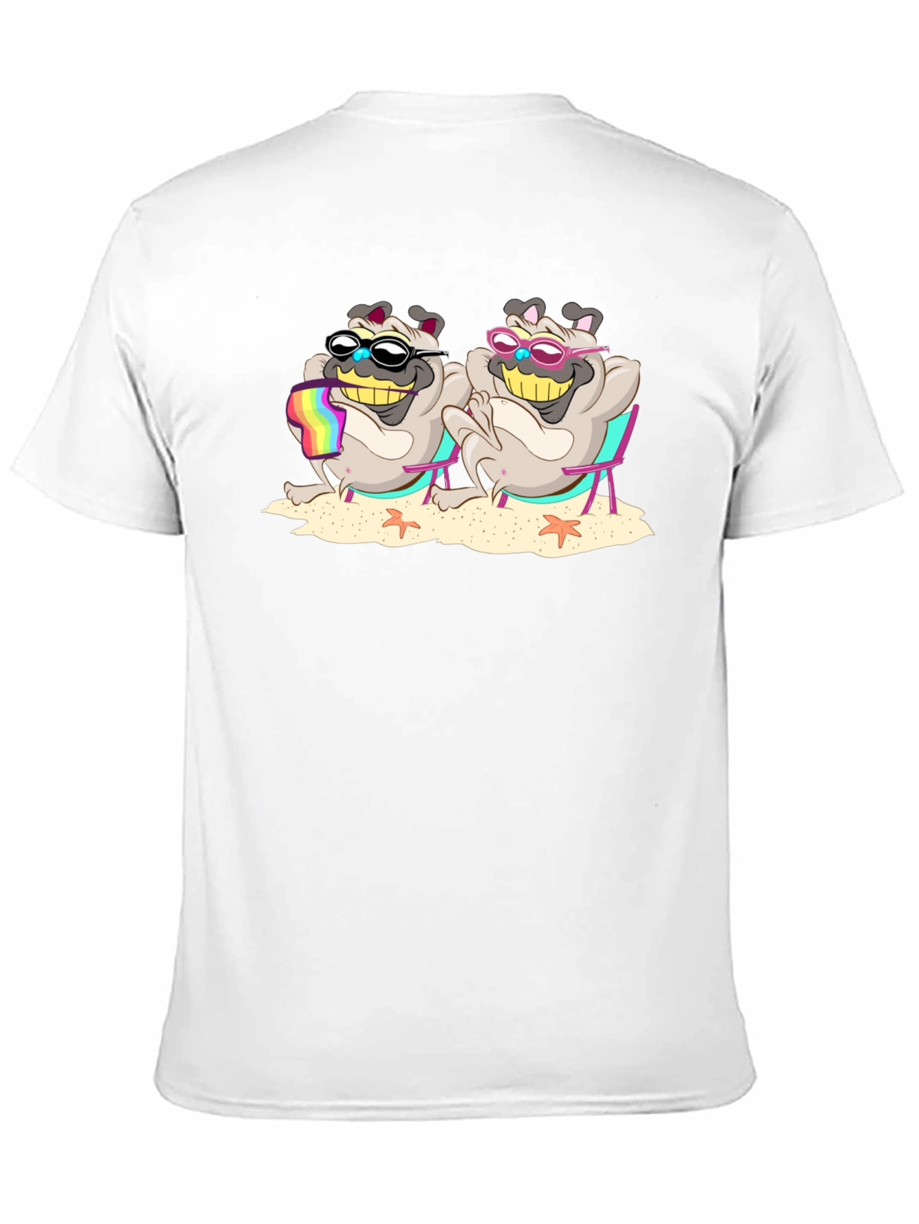 Pug Life Black T-Shirt- Sun Sand & Style!