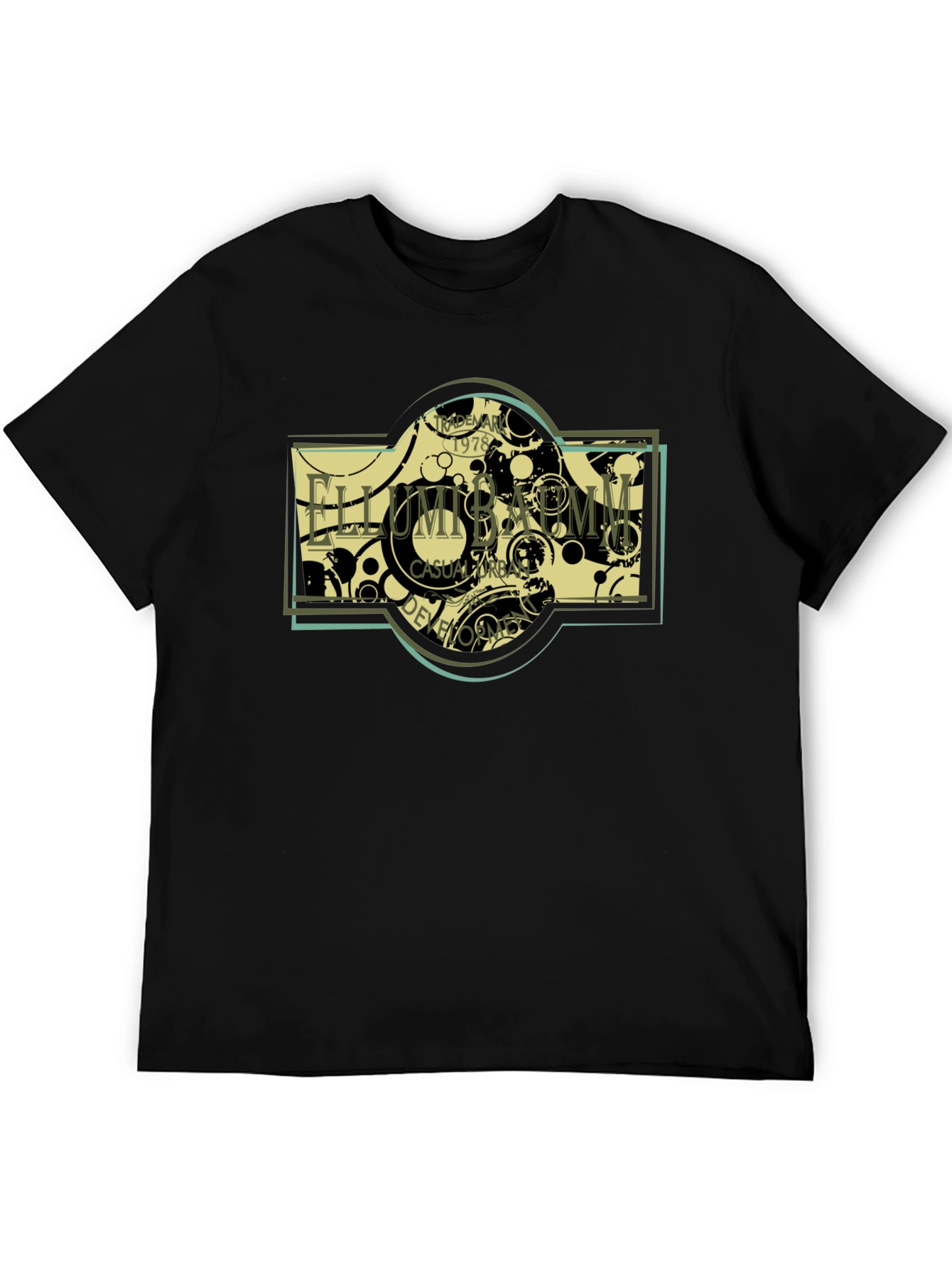 Ellumbamm Urban Casual T-Shirt - Black Cotton Tee