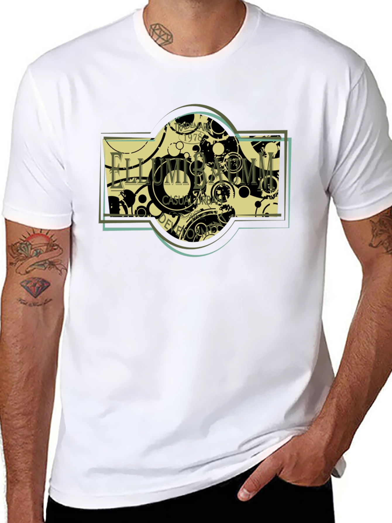 Ellumbamm Urban Casual T-Shirt - Black Cotton Tee