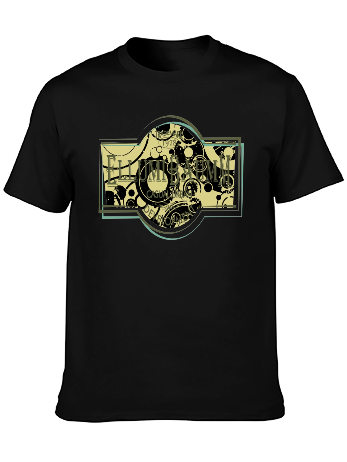 Ellumbamm Urban Casual T-Shirt - Black Cotton Tee