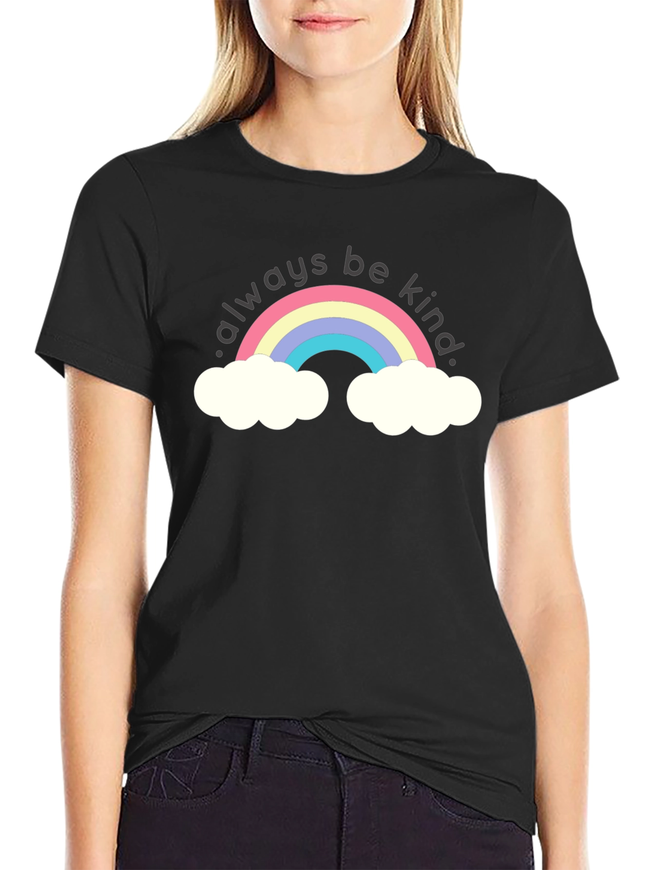 Always Be Kind Rainbow Graphic T-Shirt