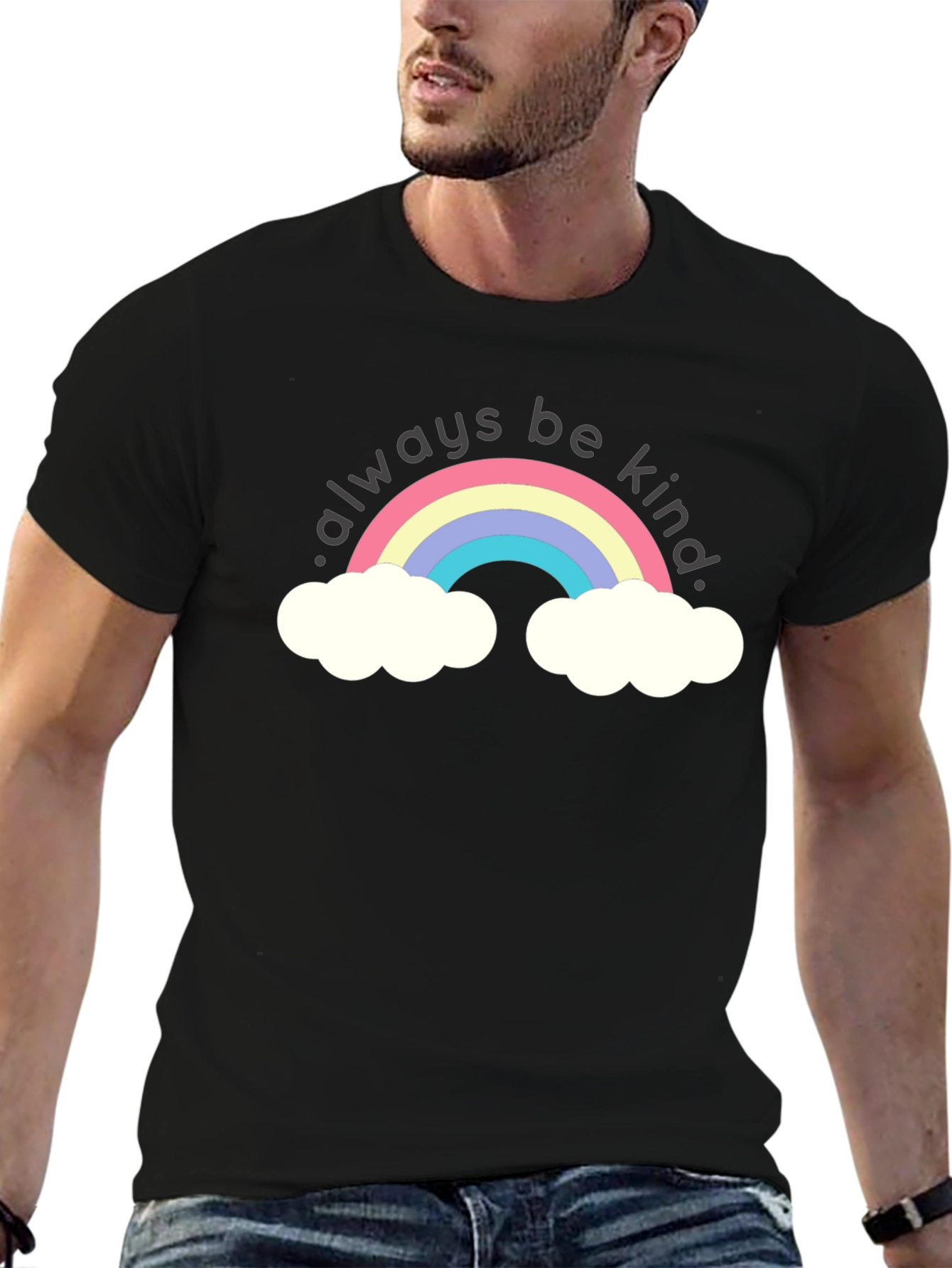 Always Be Kind Rainbow Graphic T-Shirt