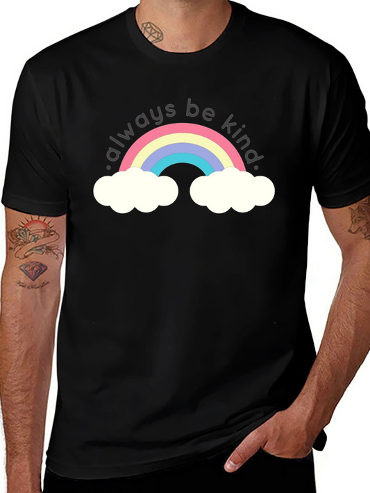 Always Be Kind Rainbow Graphic T-Shirt