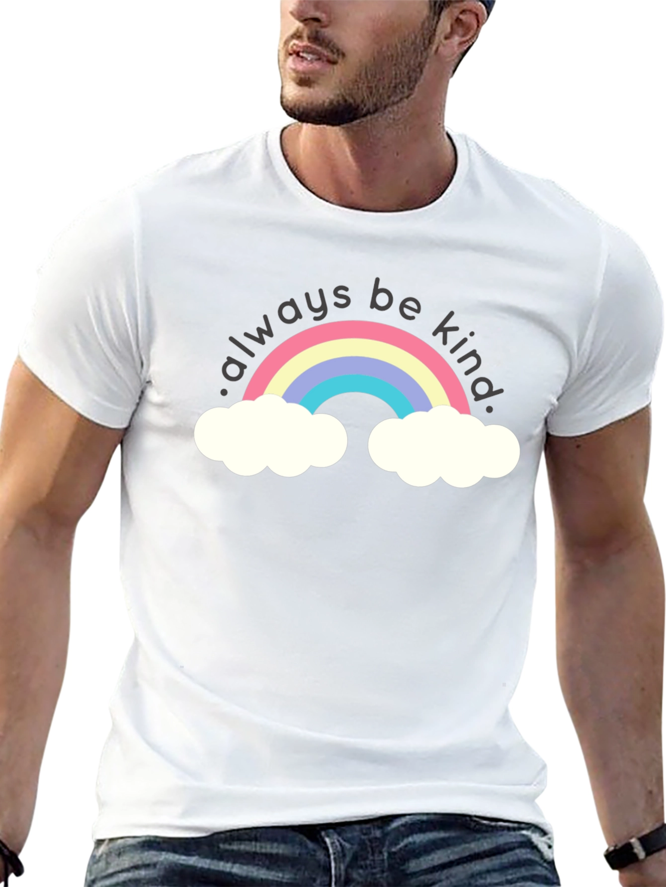 Always Be Kind Rainbow Graphic T-Shirt