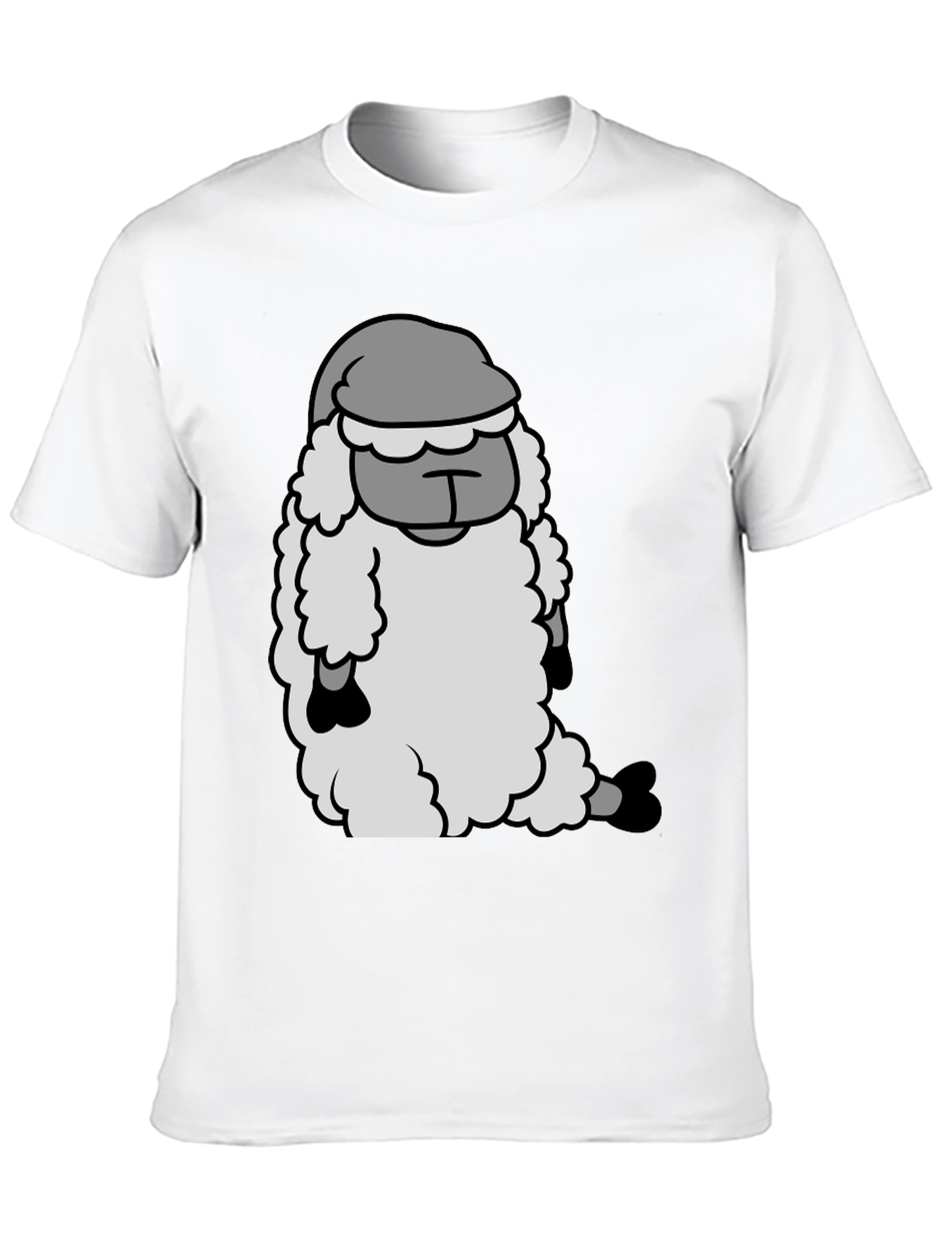 Sleepy Sheep Graphic Tee - Soft Cotton Comfort