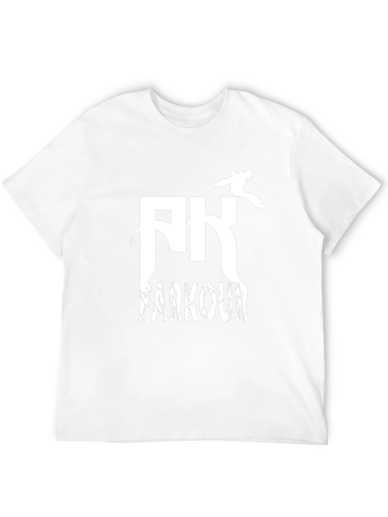Parkour Graphic Tee - Black Cotton T-Shirt