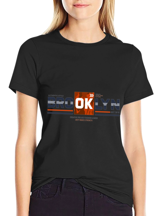 Brooklyn Graphic Print Crew Neck T-Shirt