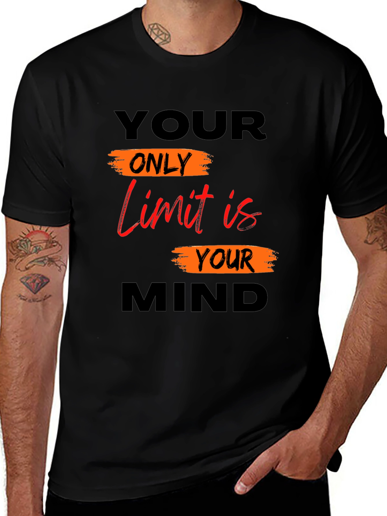 Motivational Mindset T-Shirt - Your Only Limit