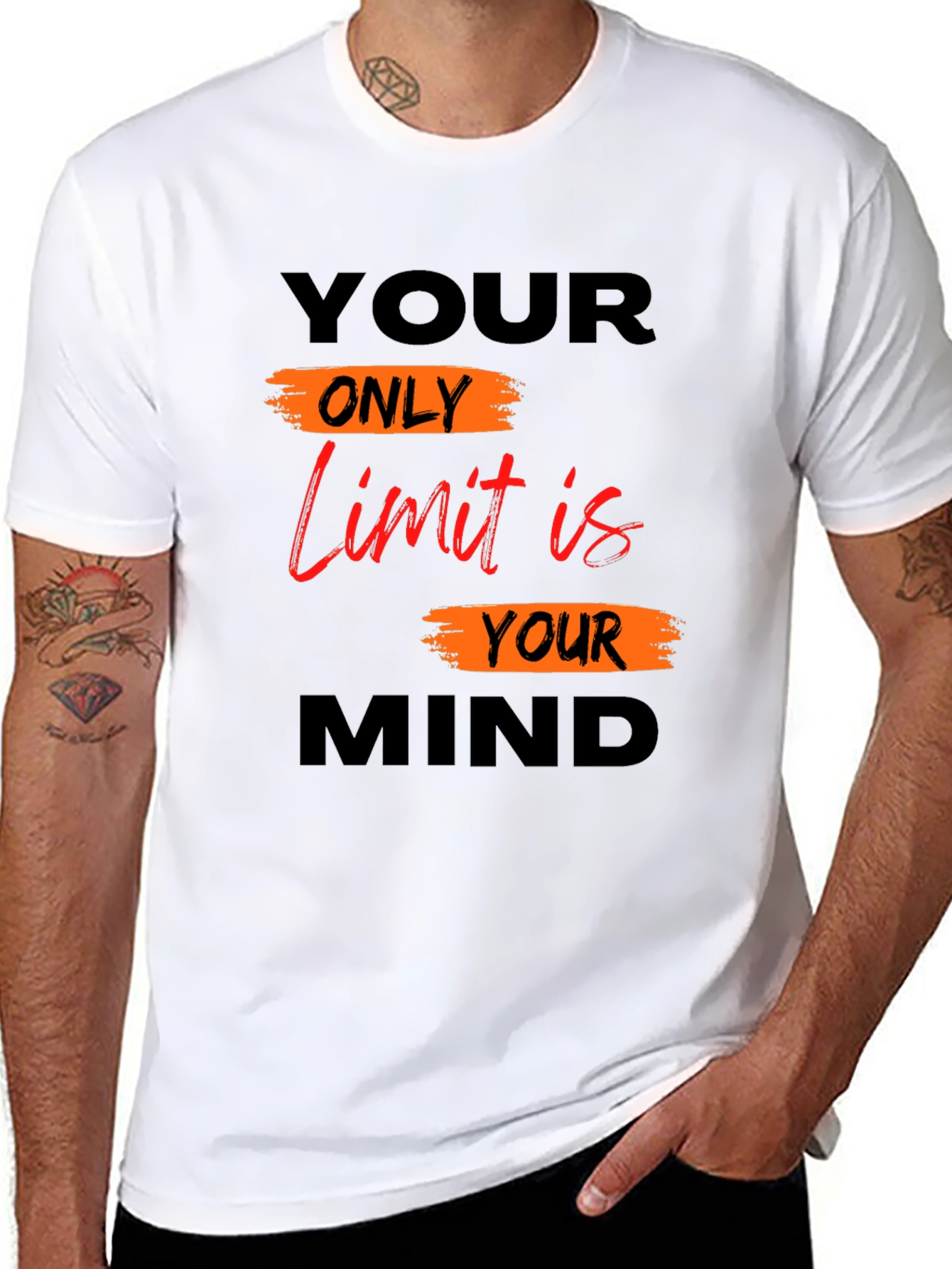 Motivational Mindset T-Shirt - Your Only Limit
