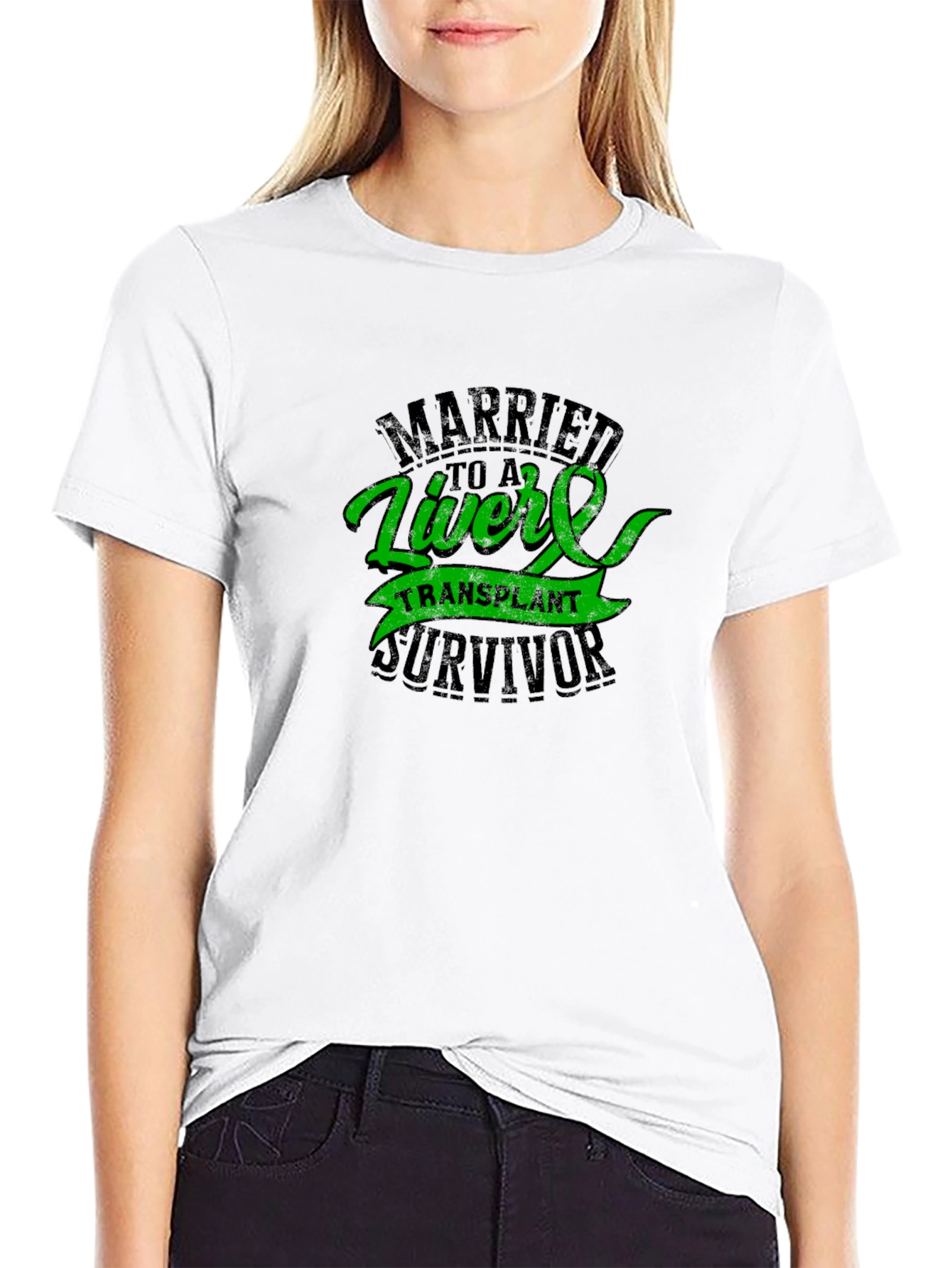 Liver Transplant Survivor Black T-Shirt
