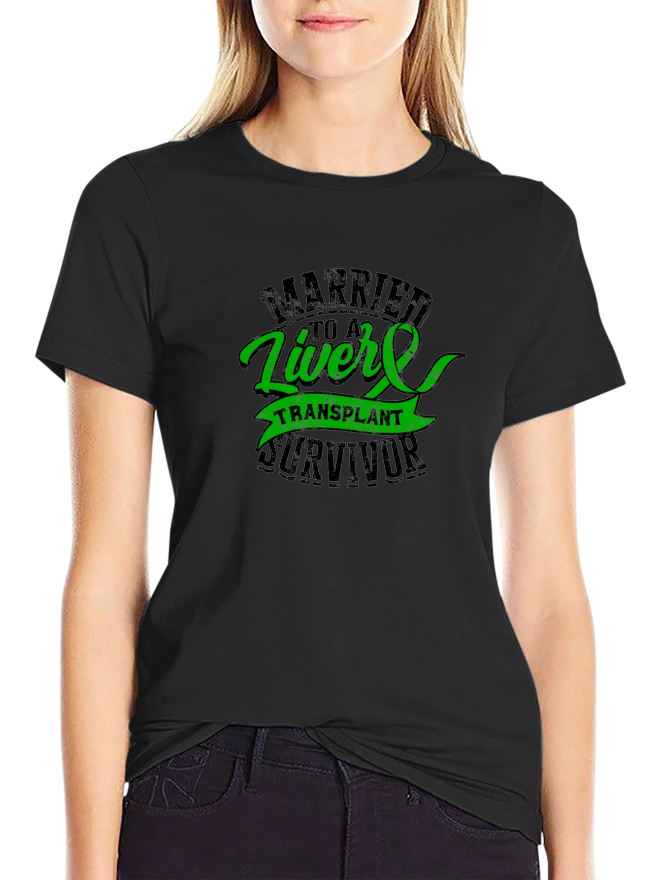 Liver Transplant Survivor Black T-Shirt