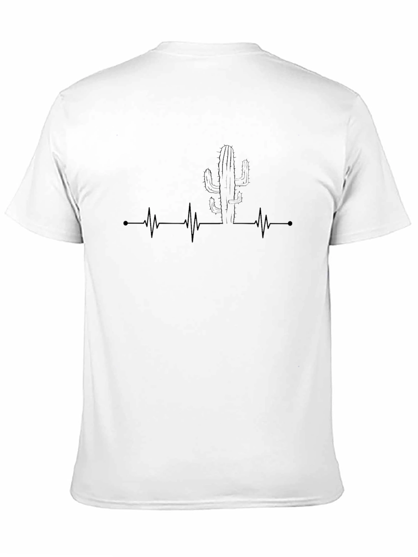 Cactus Heartbeat Graphic T-Shirt - Desert Lover Tee