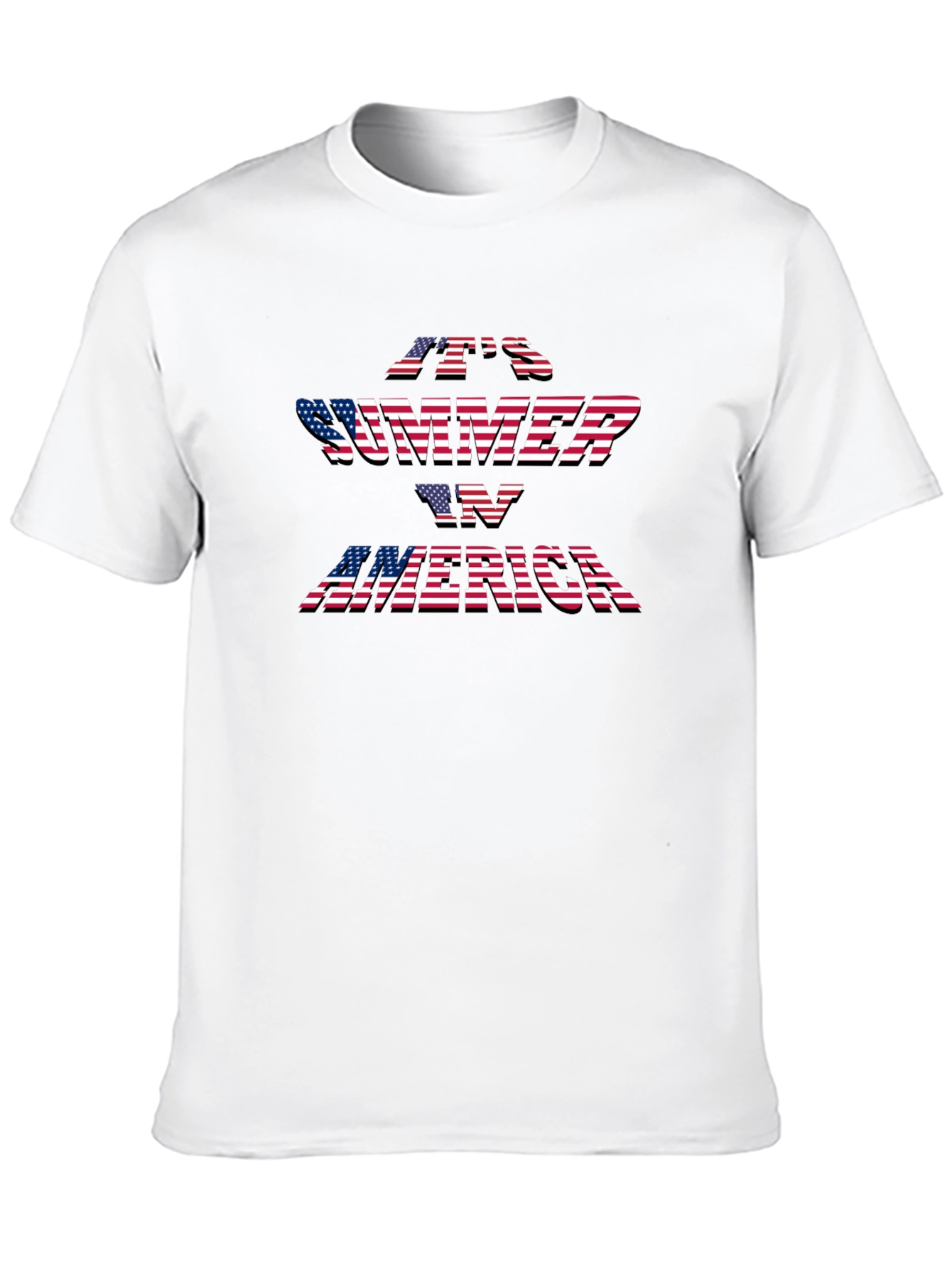 Its Summer in America Black T-Shirt
