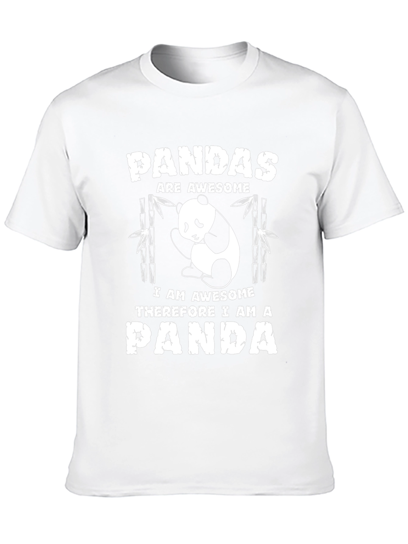 Panda Awesome Black T-Shirt